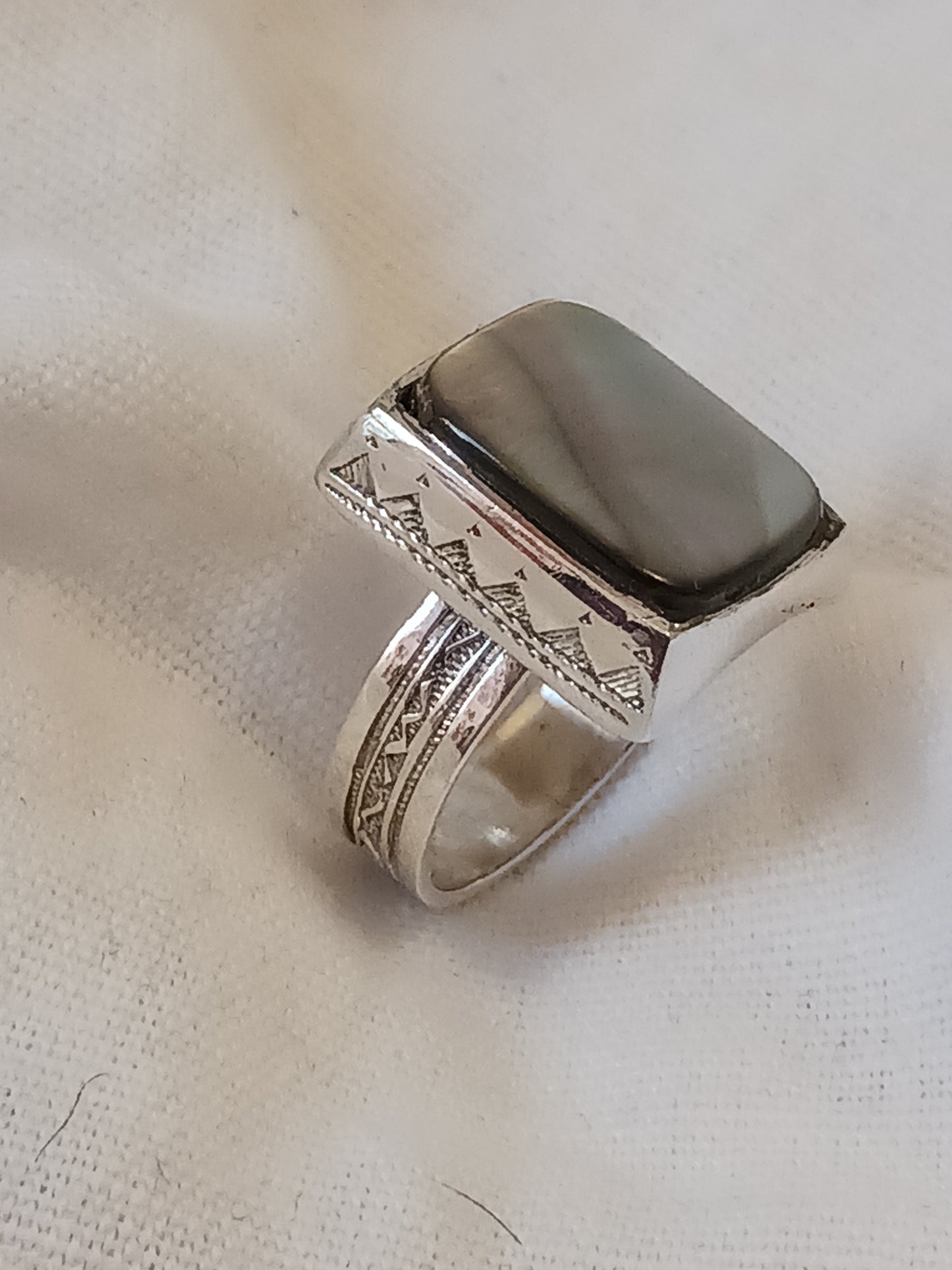 Bague touareg en argent massif
