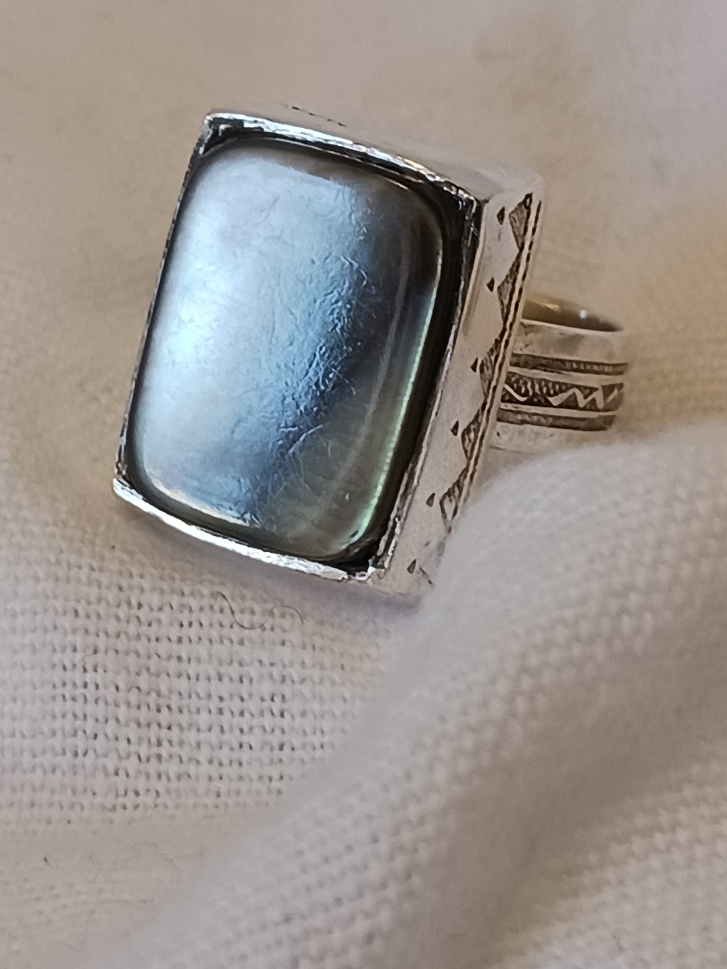 Bague touareg en argent massif