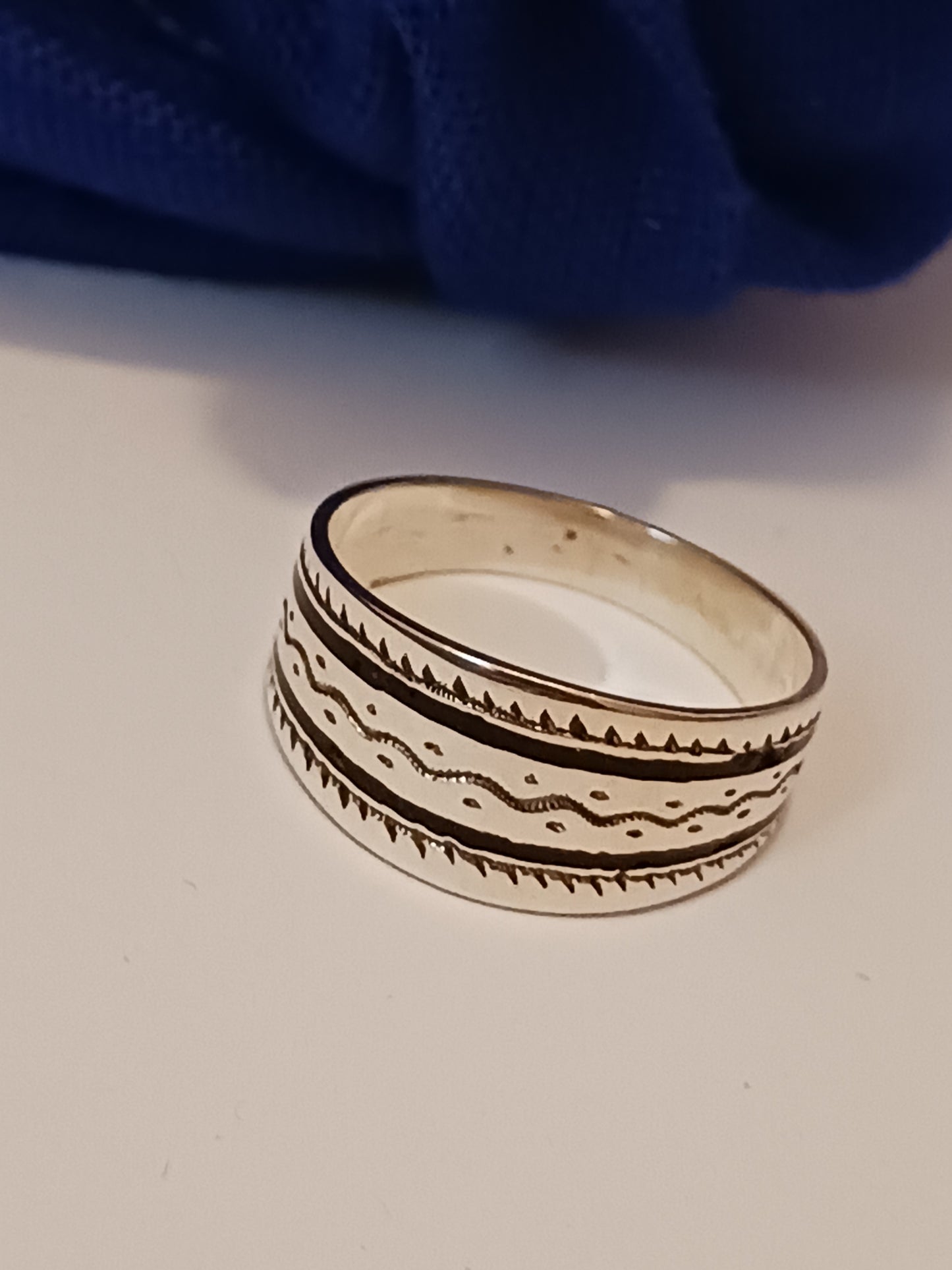 Bague touareg en argent massif