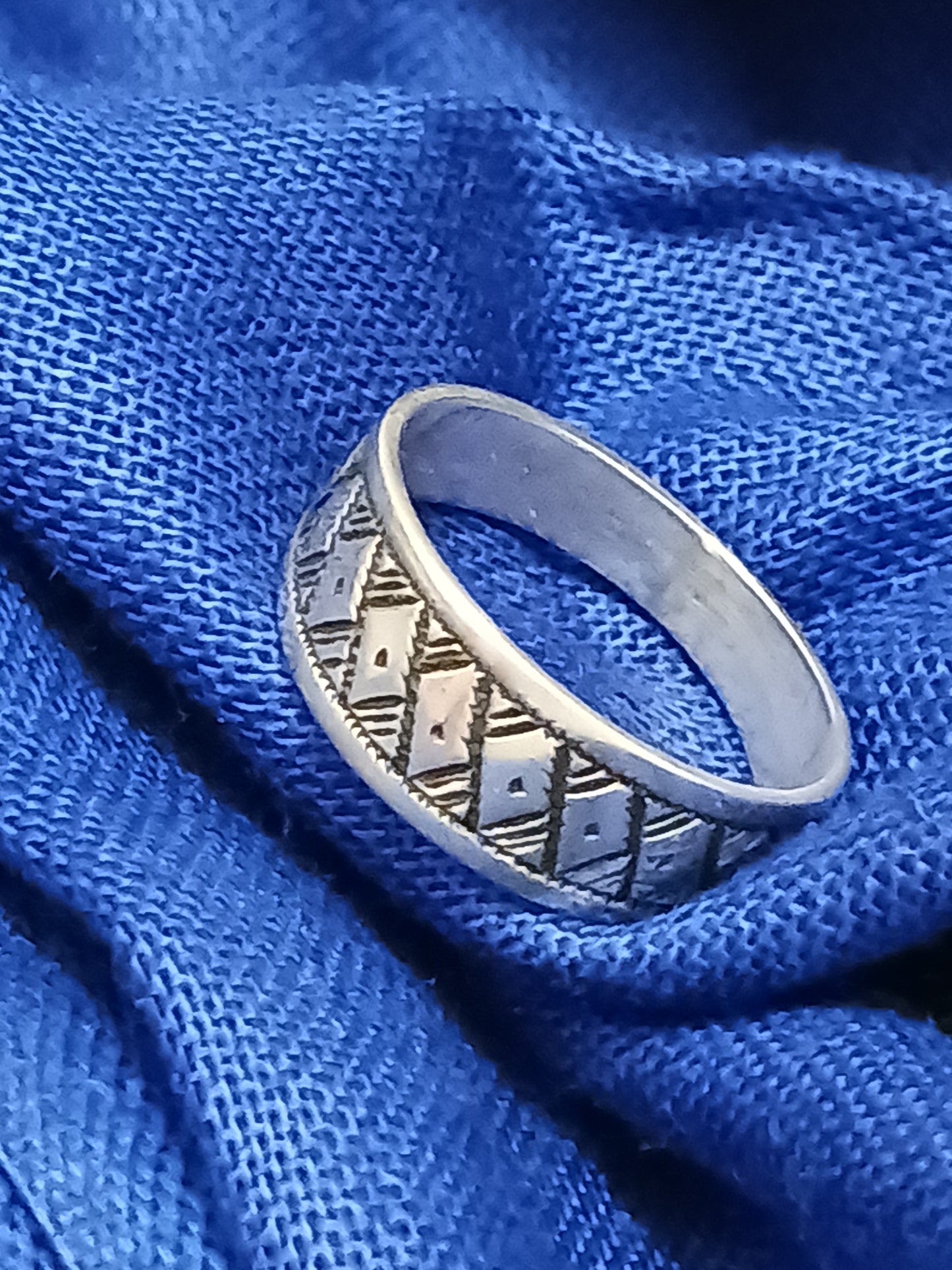 Bague touareg en argent massif