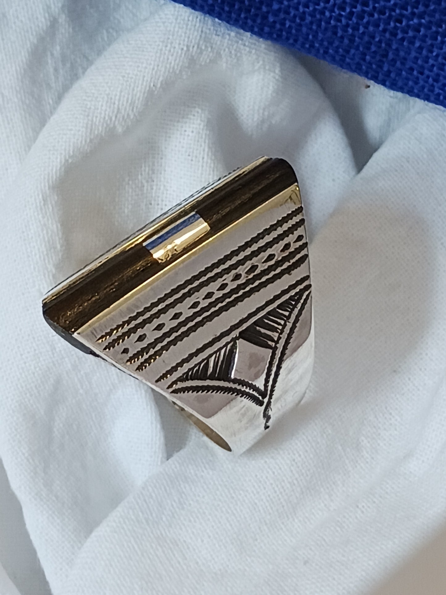 Bague touareg en argent massif