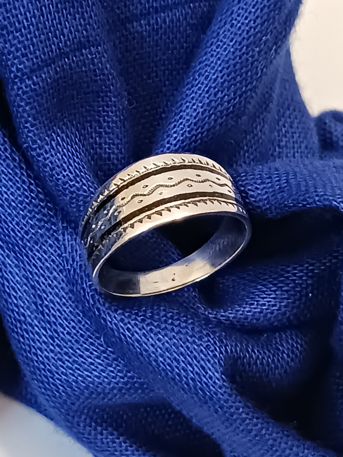 Bague touareg en argent massif