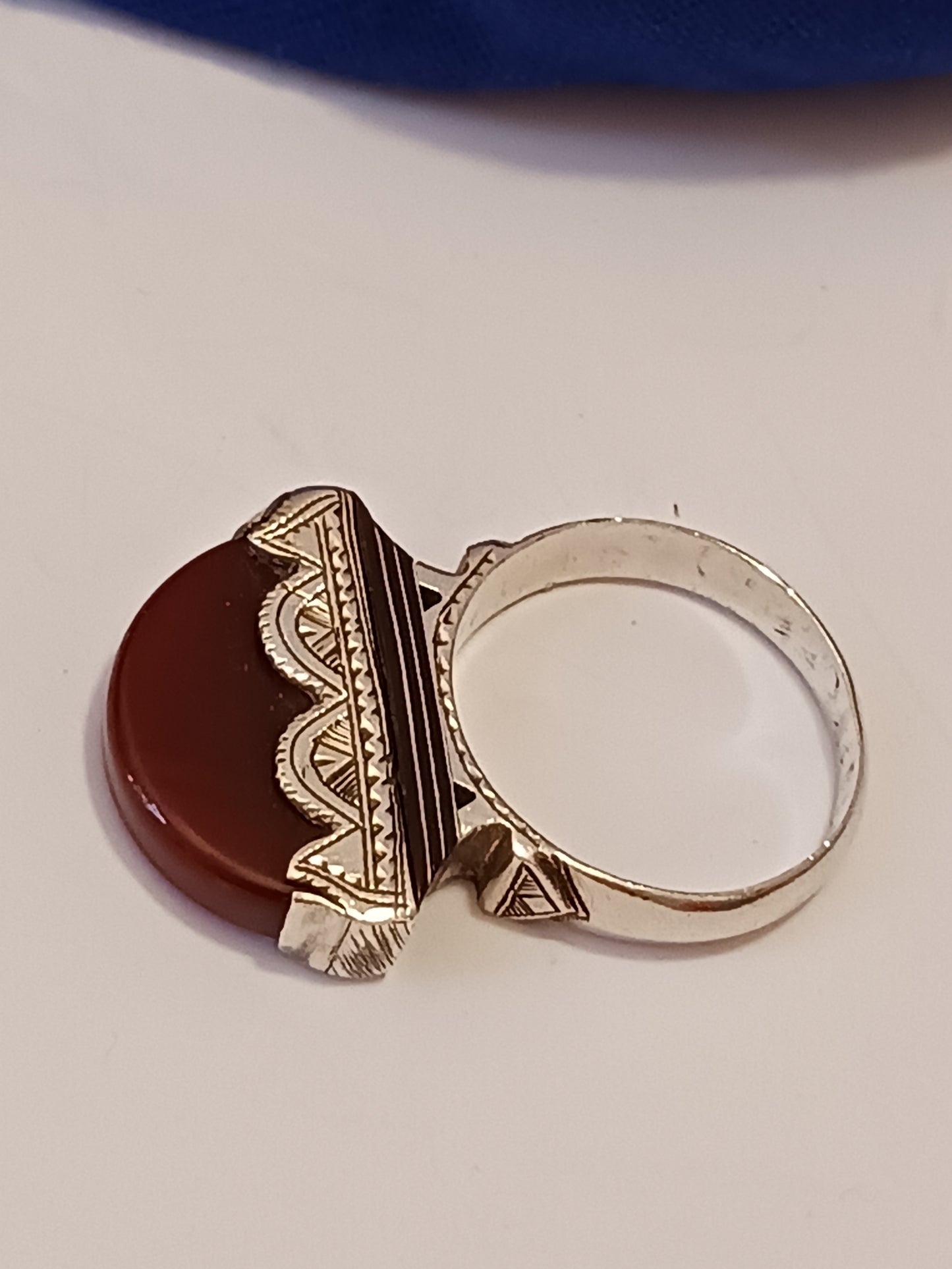 Bague touareg en argent massif