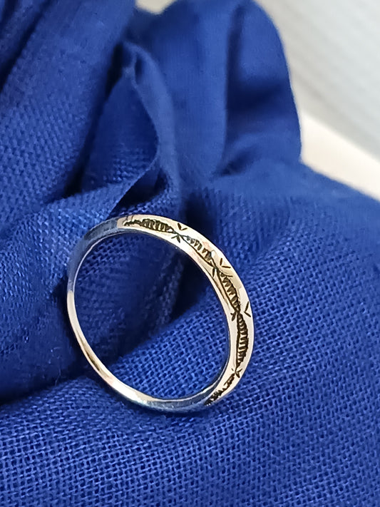Bague touareg en argent massif