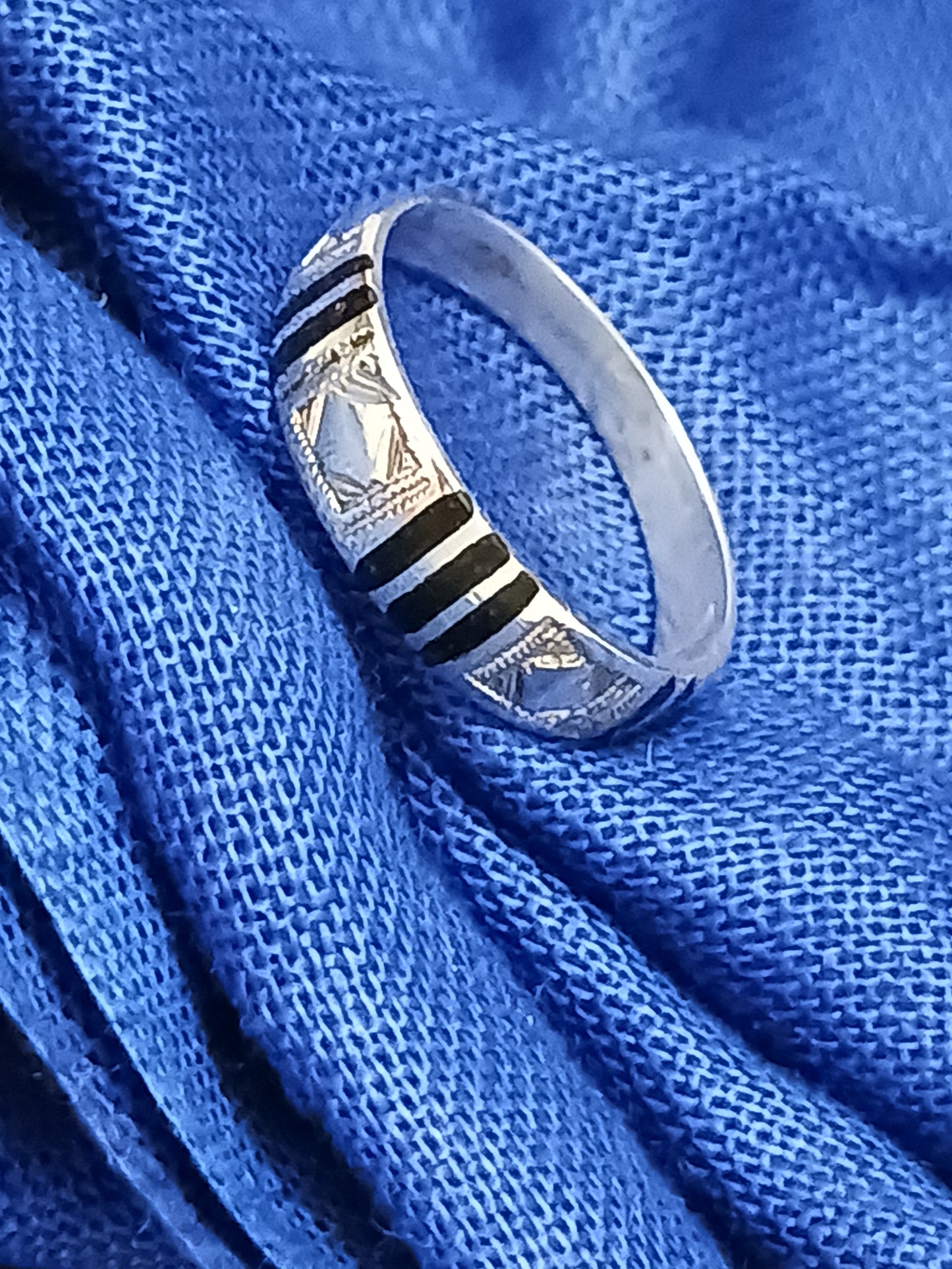 Bague touareg en argent massif