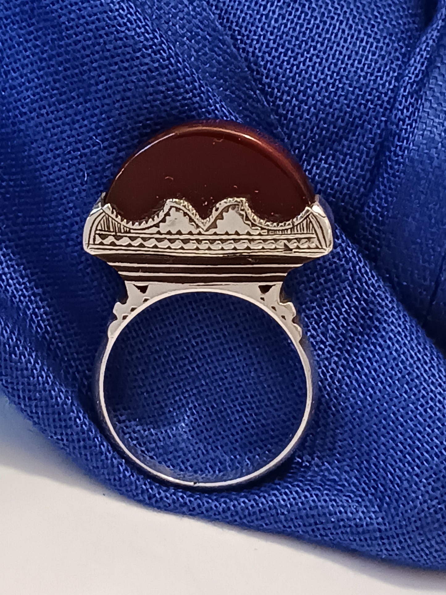 Bague touareg en argent massif