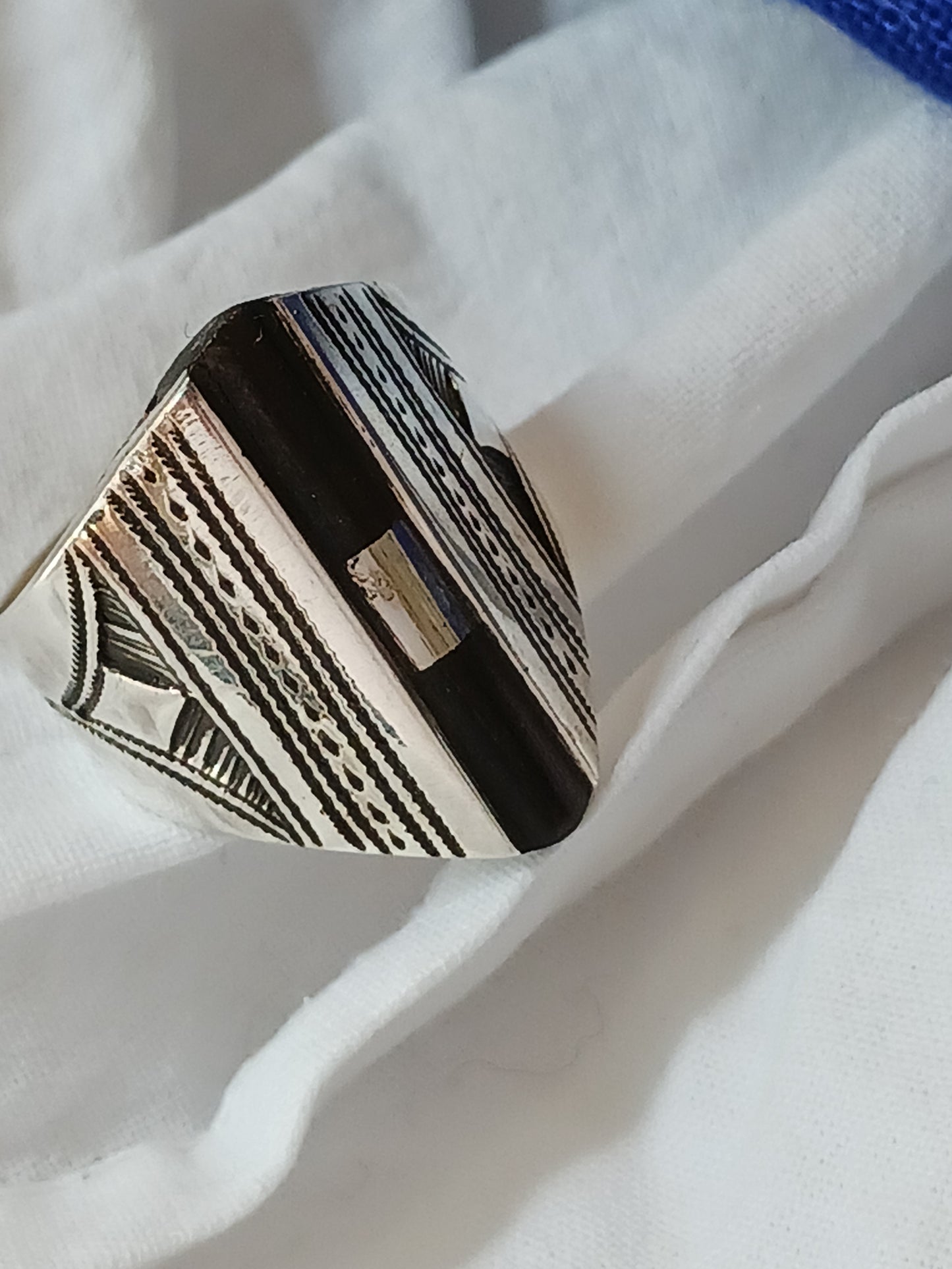 Bague touareg en argent massif