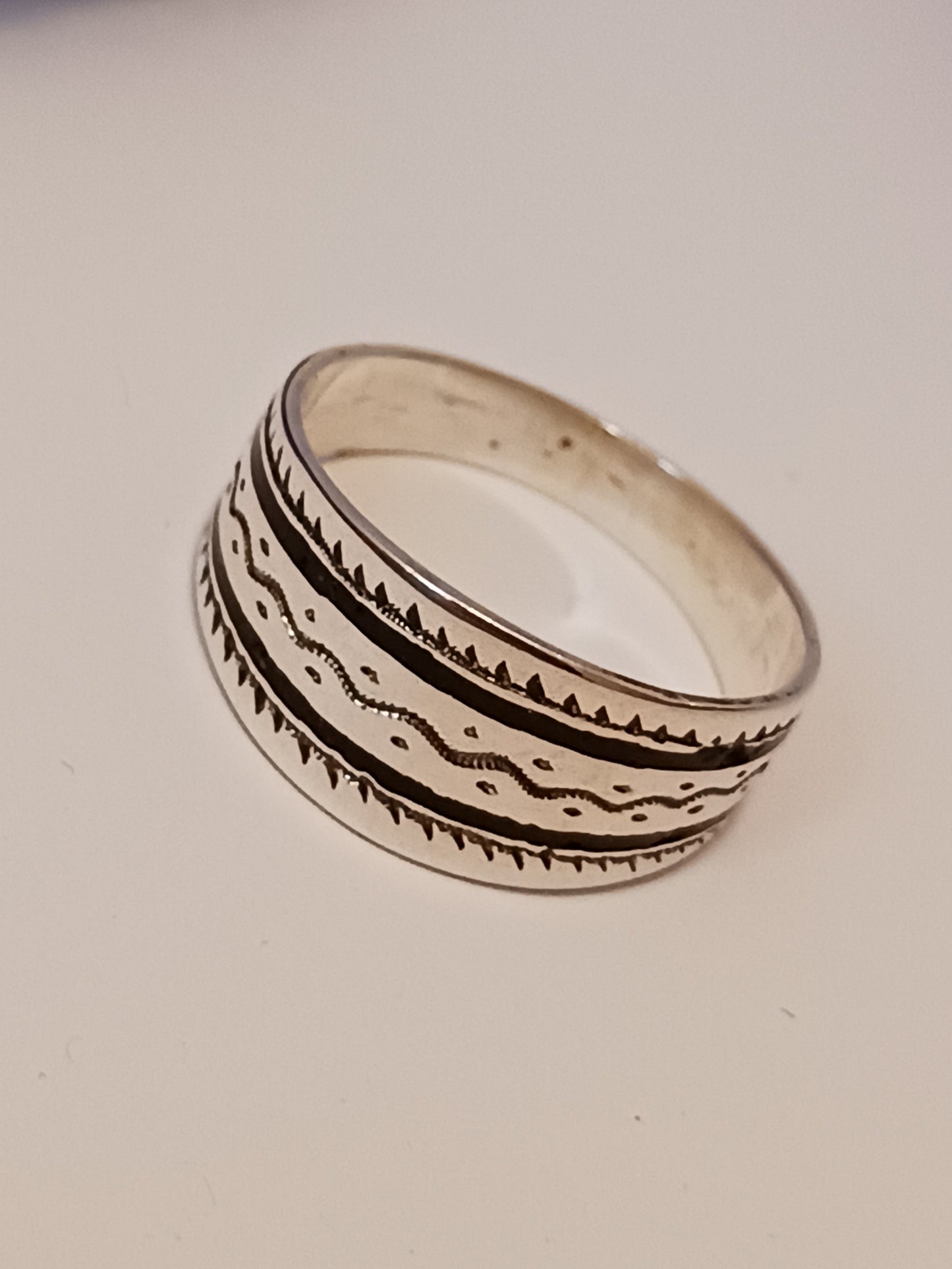 Bague touareg en argent massif