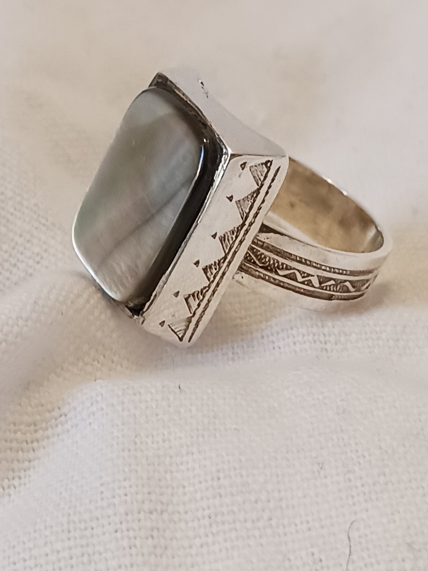 Bague touareg en argent massif