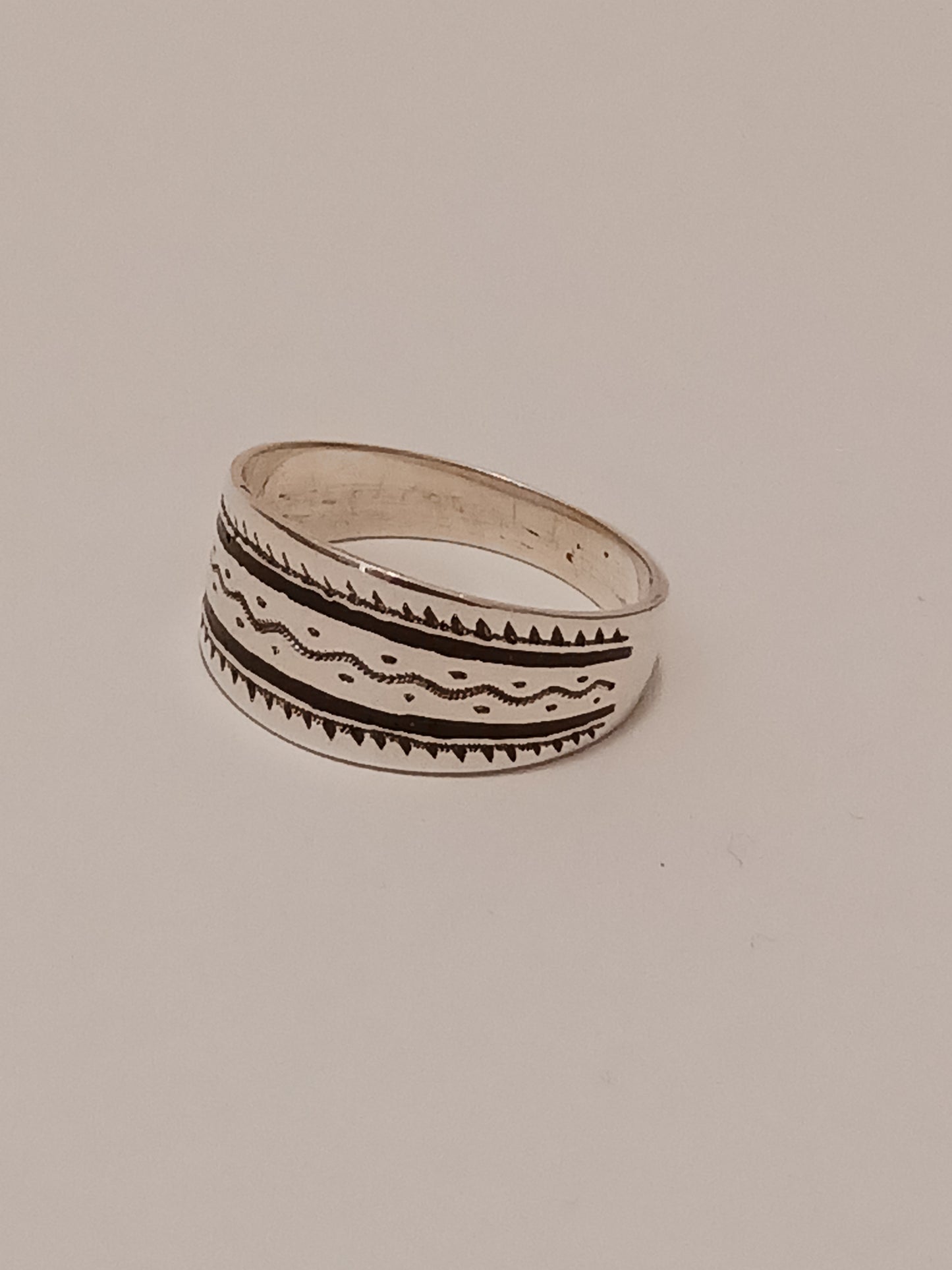 Bague touareg en argent massif