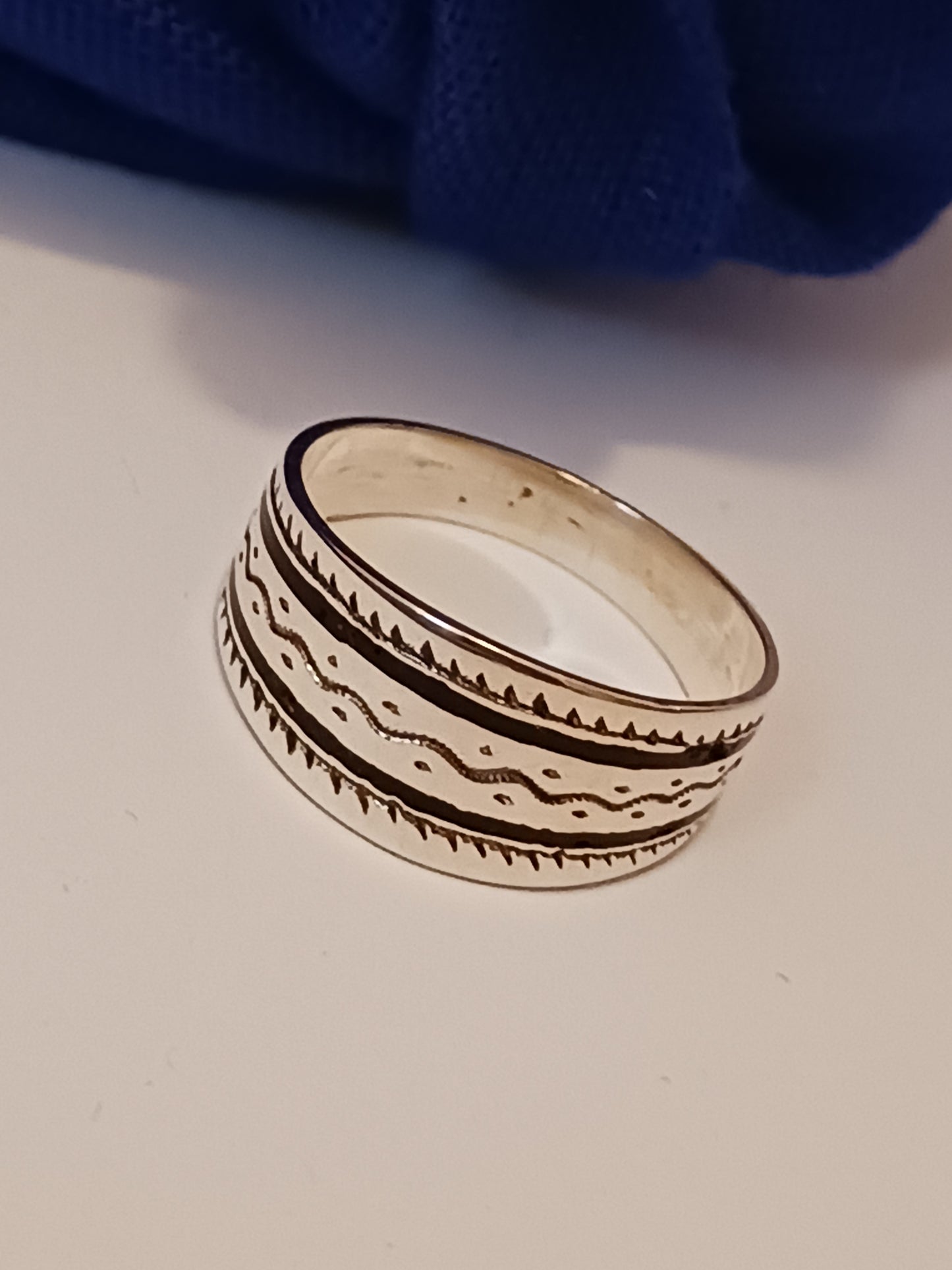 Bague touareg en argent massif
