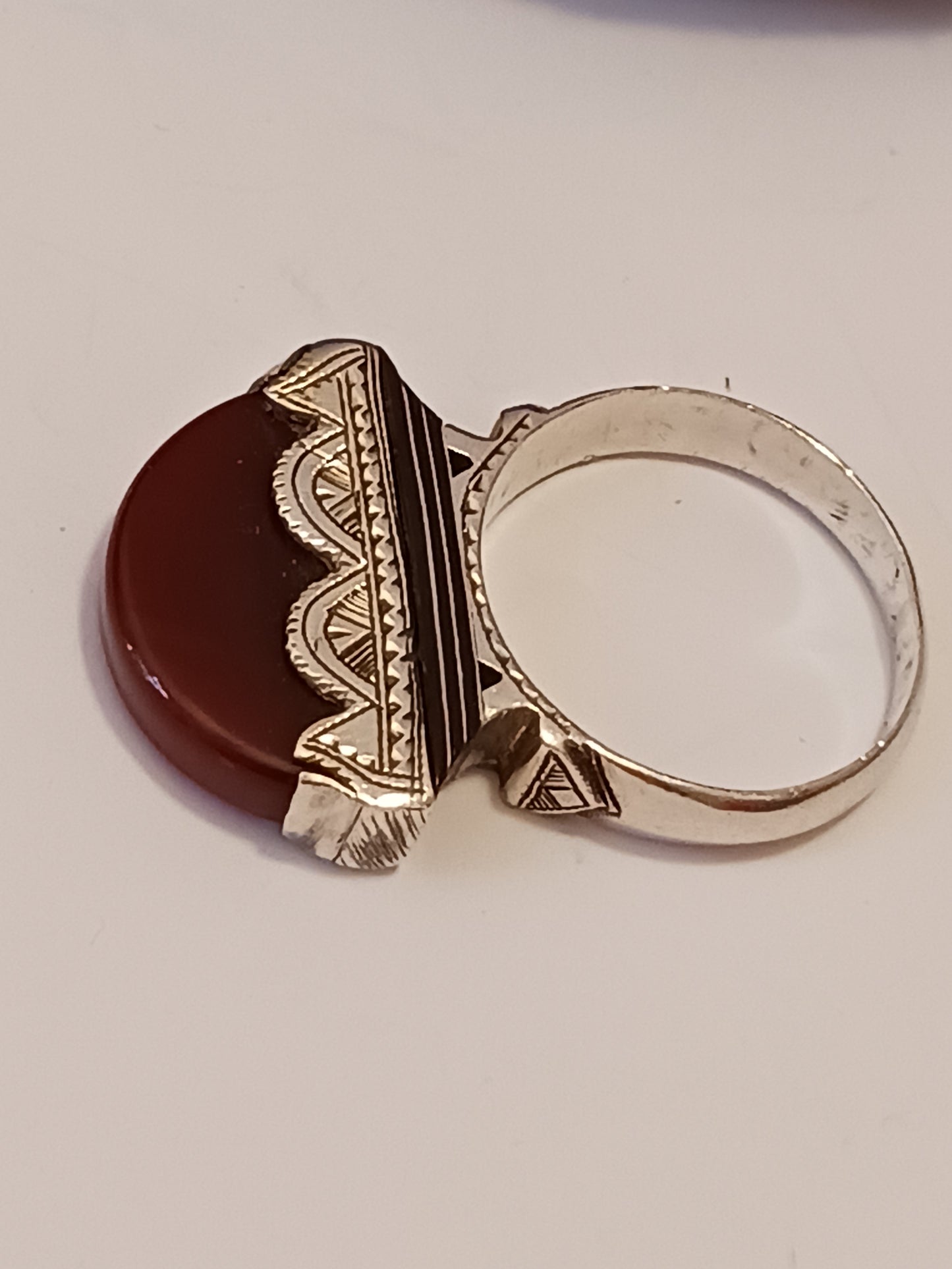 Bague touareg en argent massif