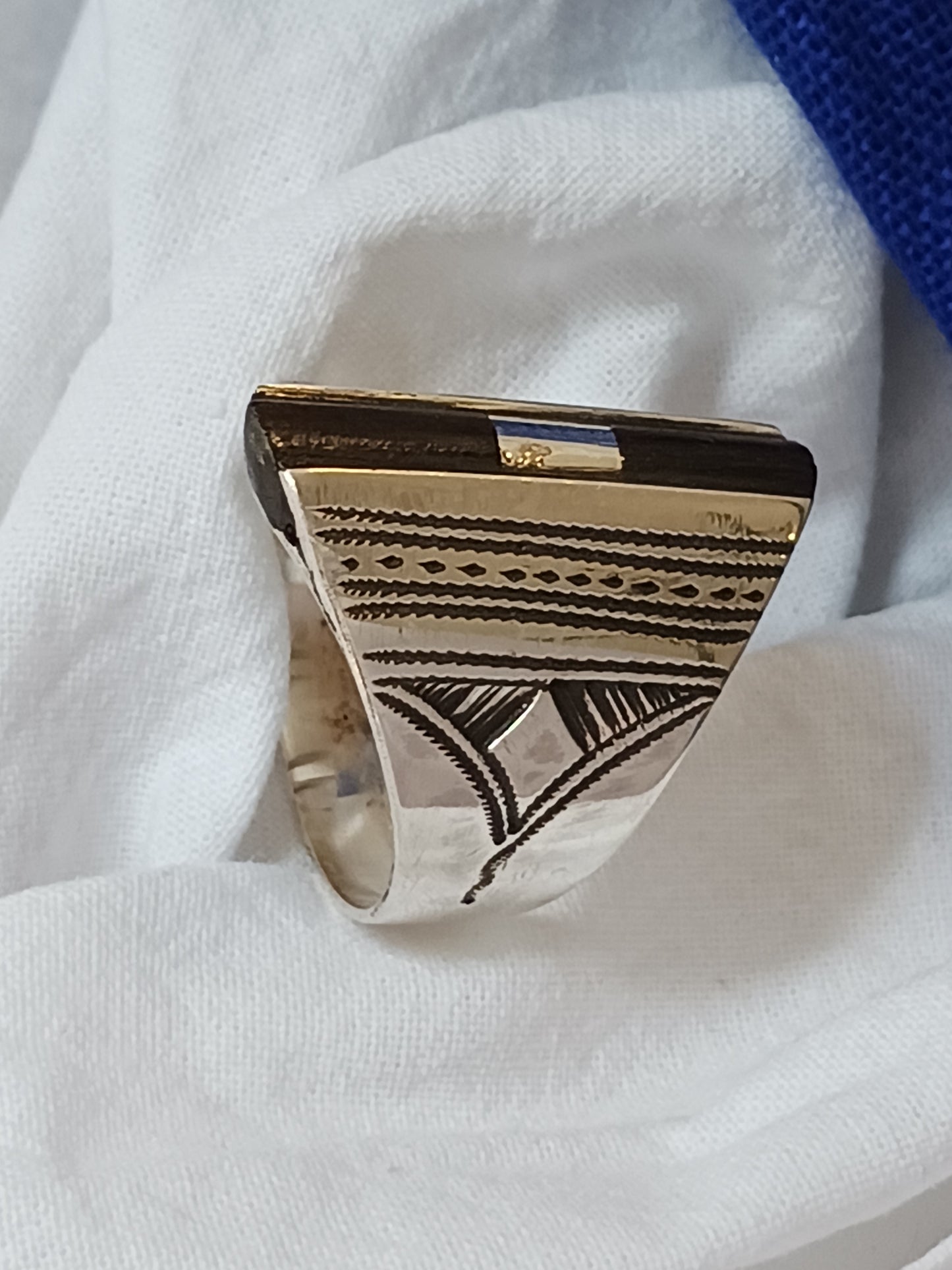 Bague touareg en argent massif