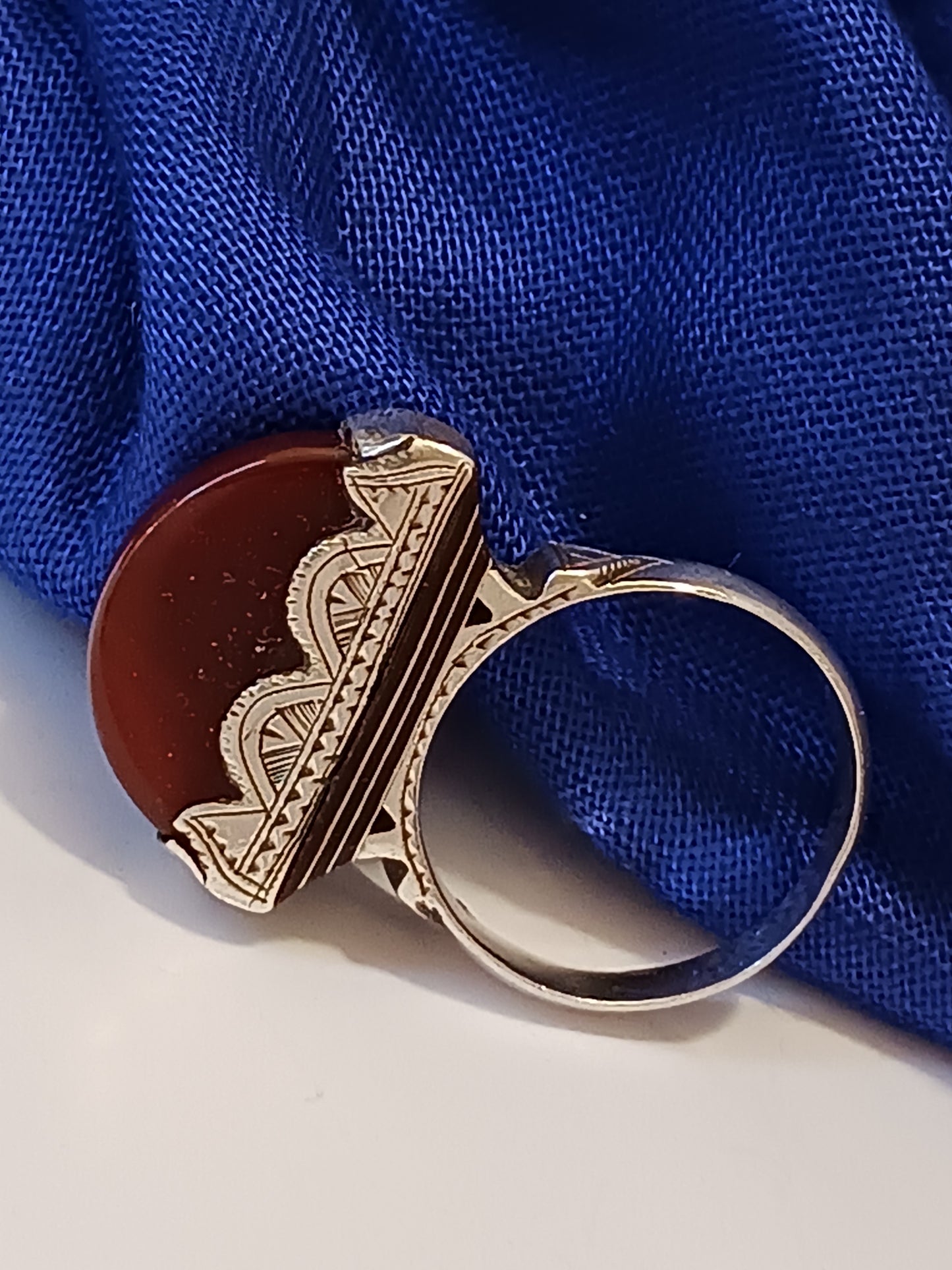 Bague touareg en argent massif