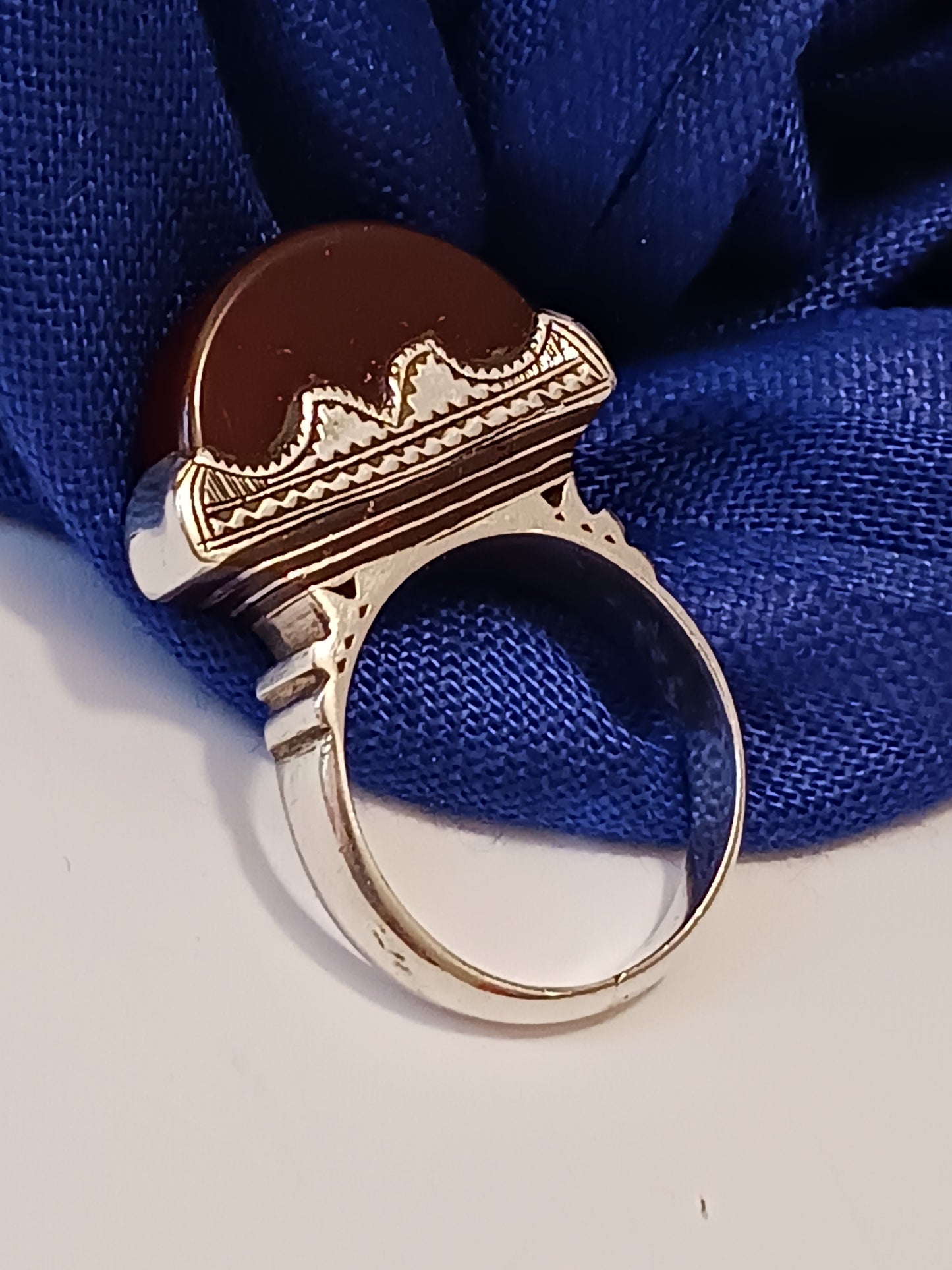 Bague touareg en argent massif