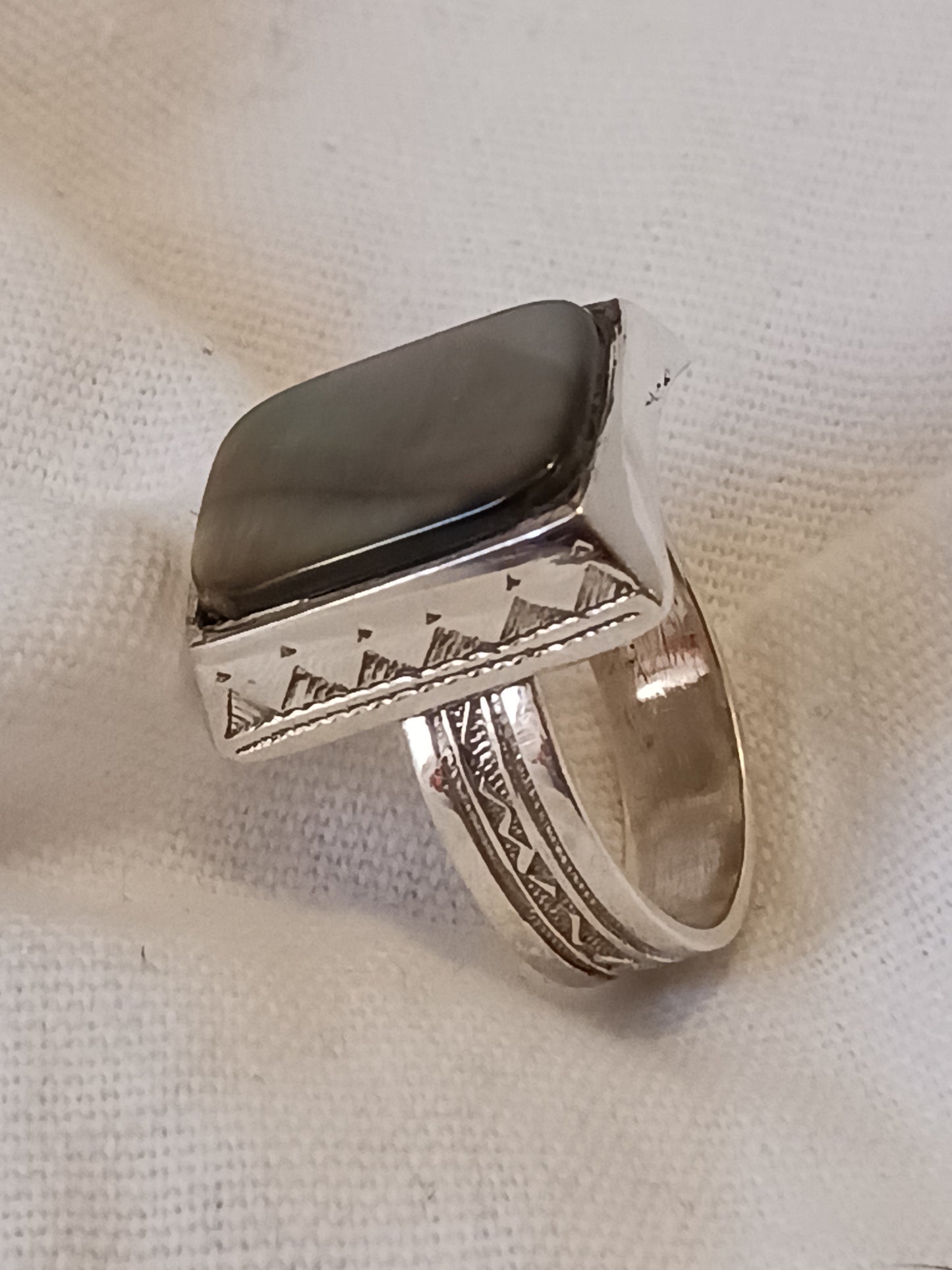 Bague touareg en argent massif