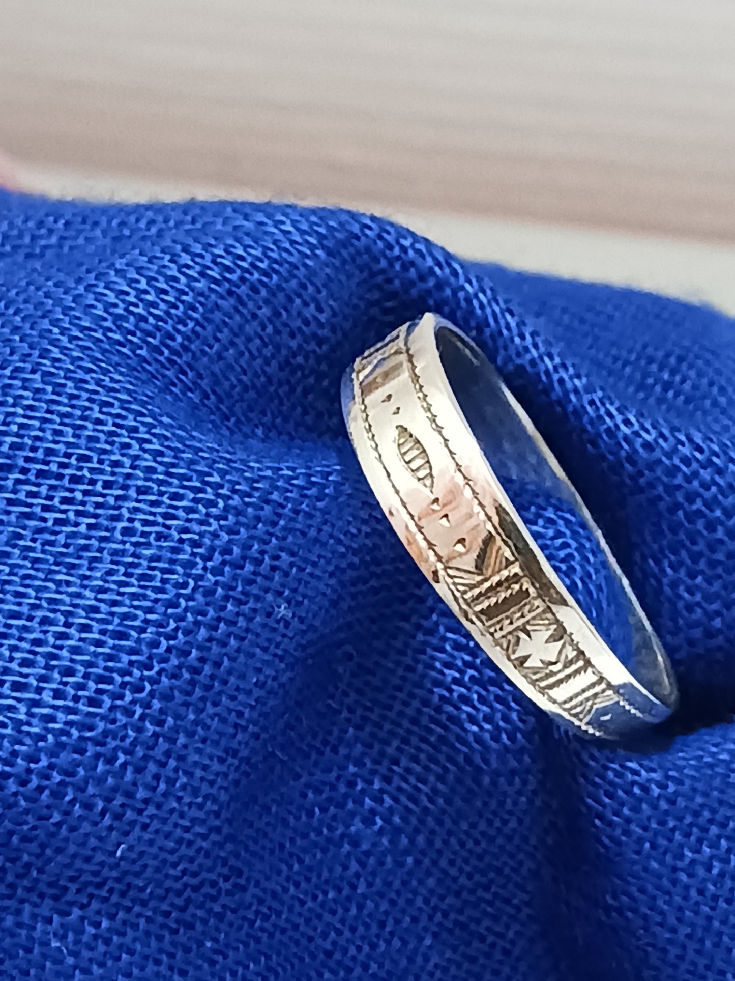Bague touareg en argent massif