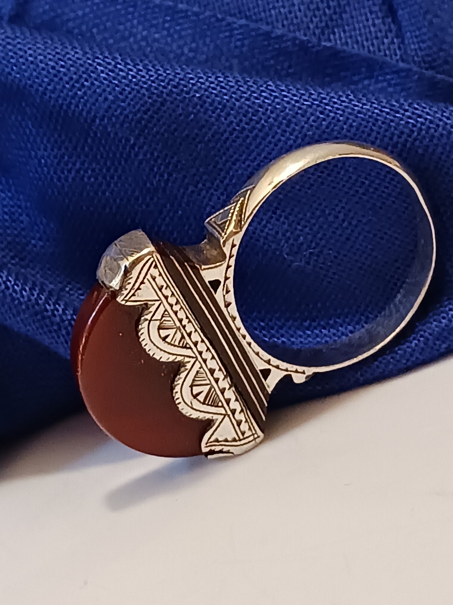Bague touareg en argent massif