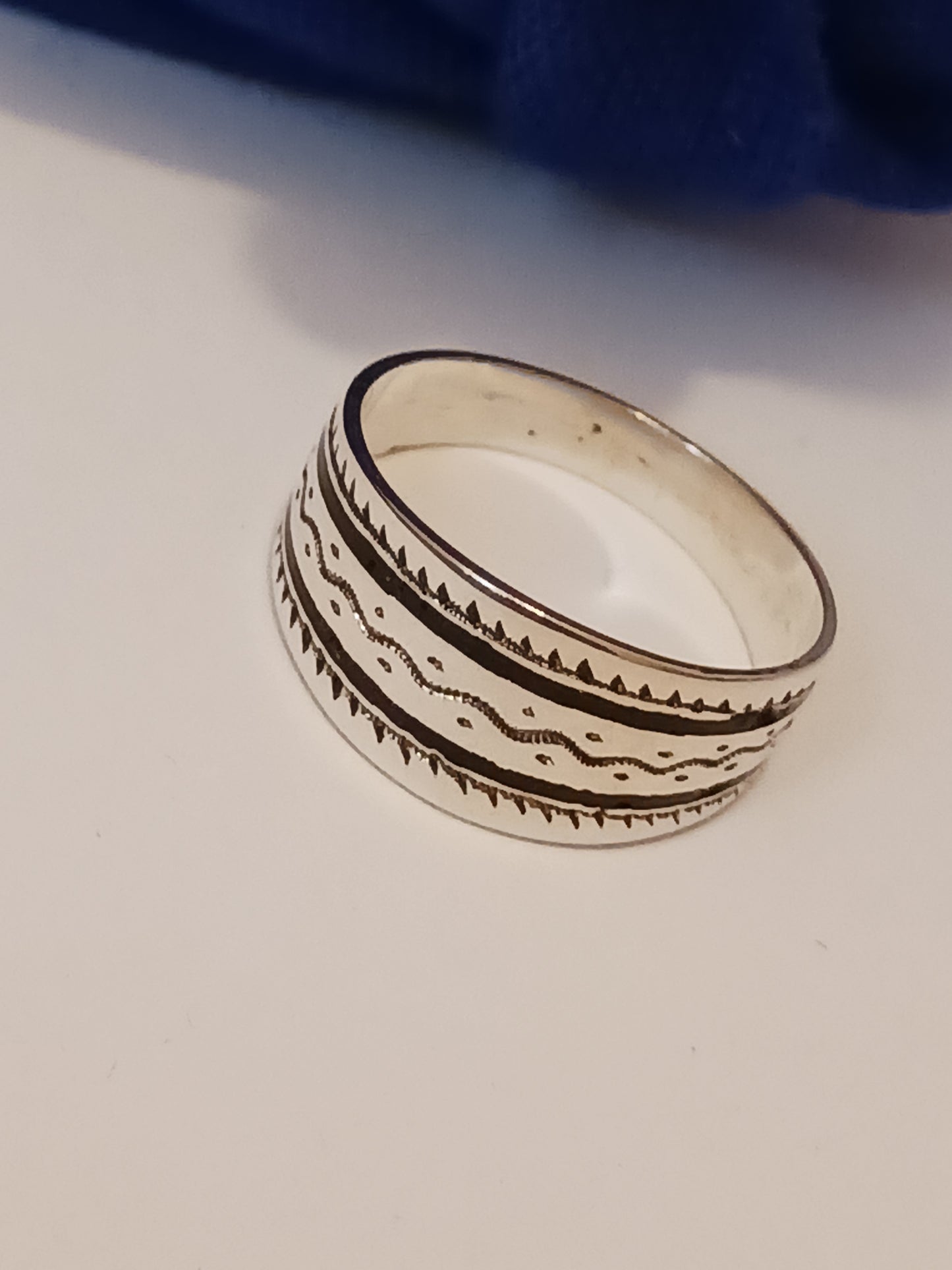 Bague touareg en argent massif