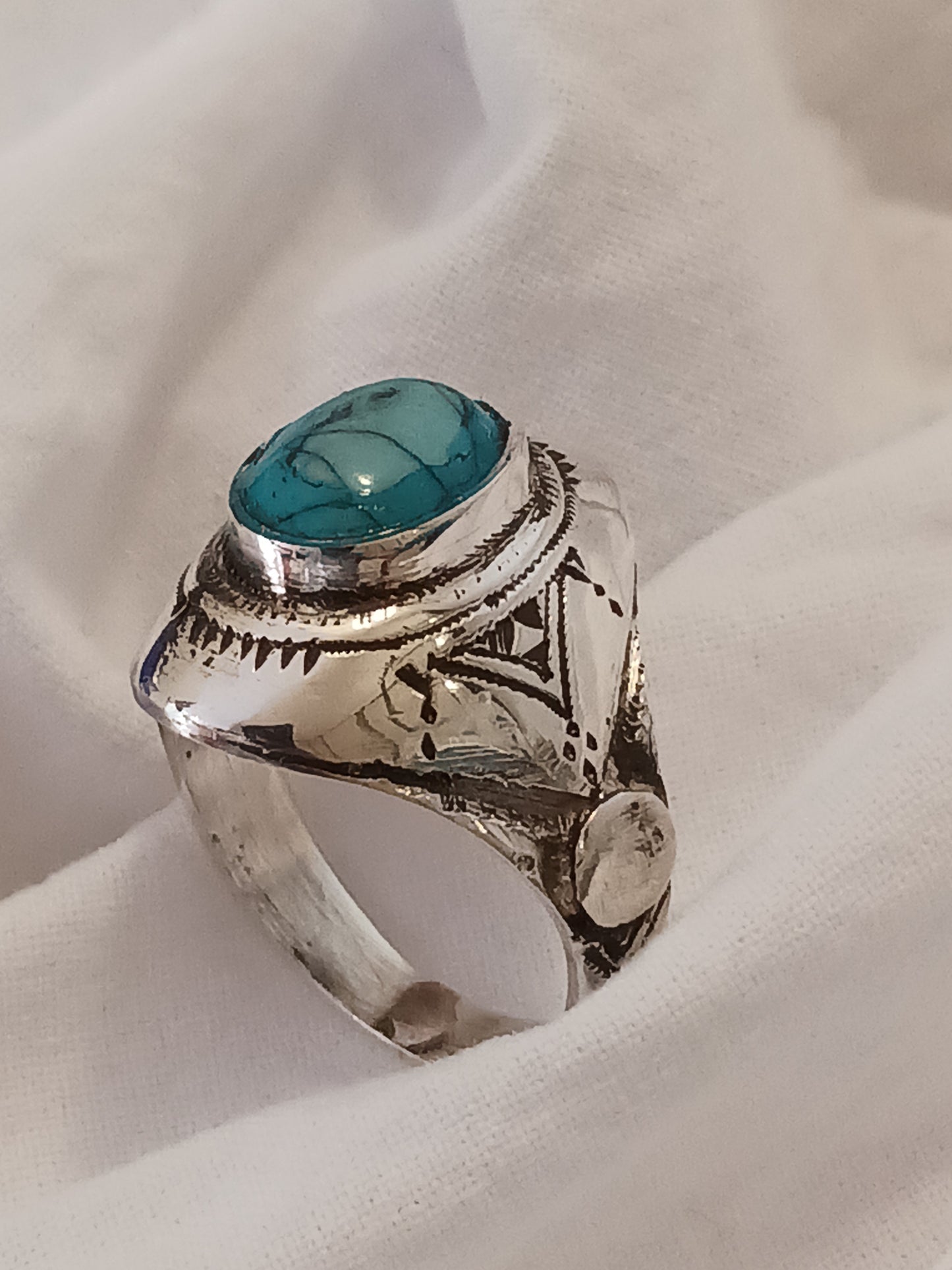 Bague touareg en argent massif