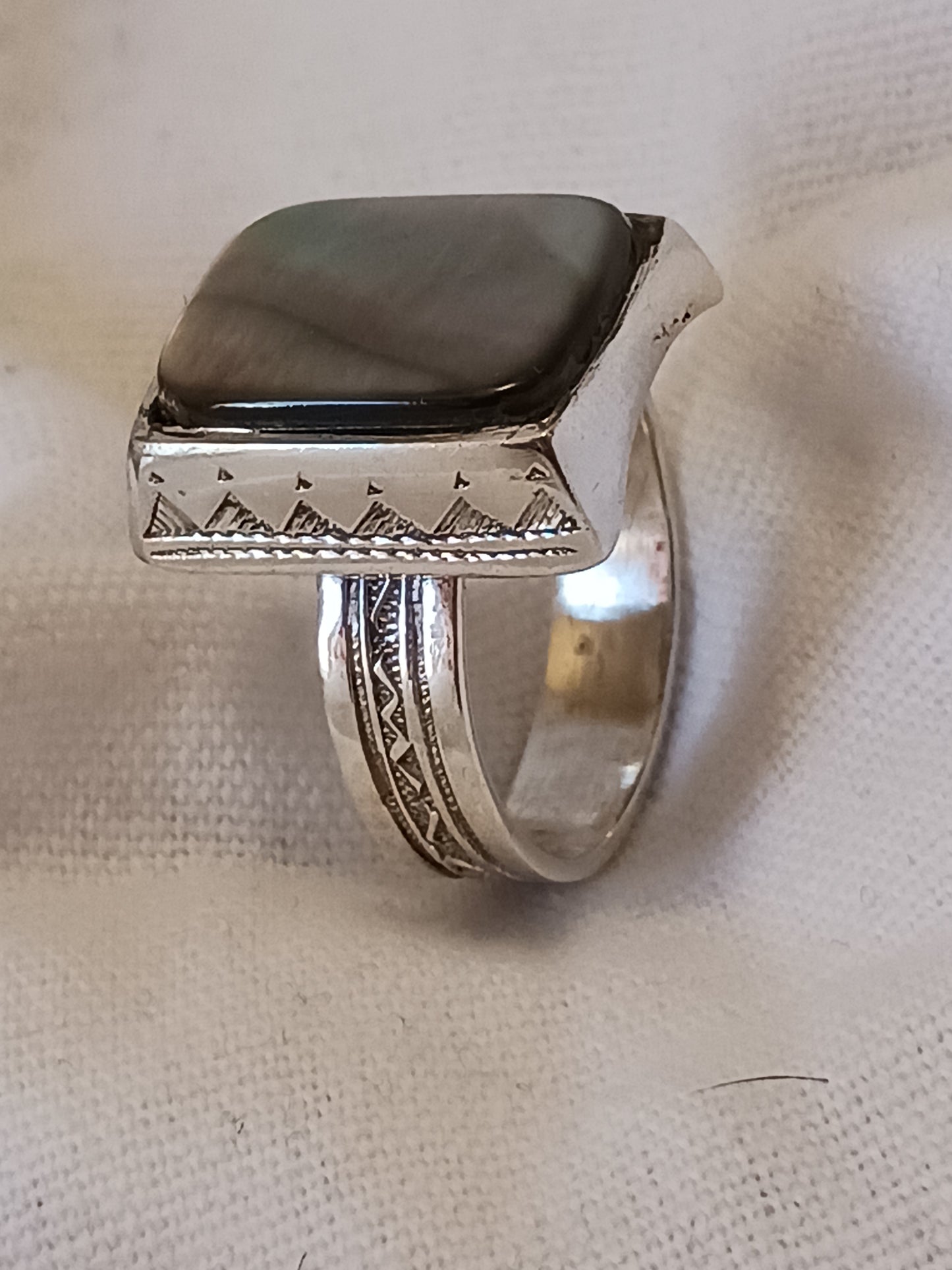 Bague touareg en argent massif