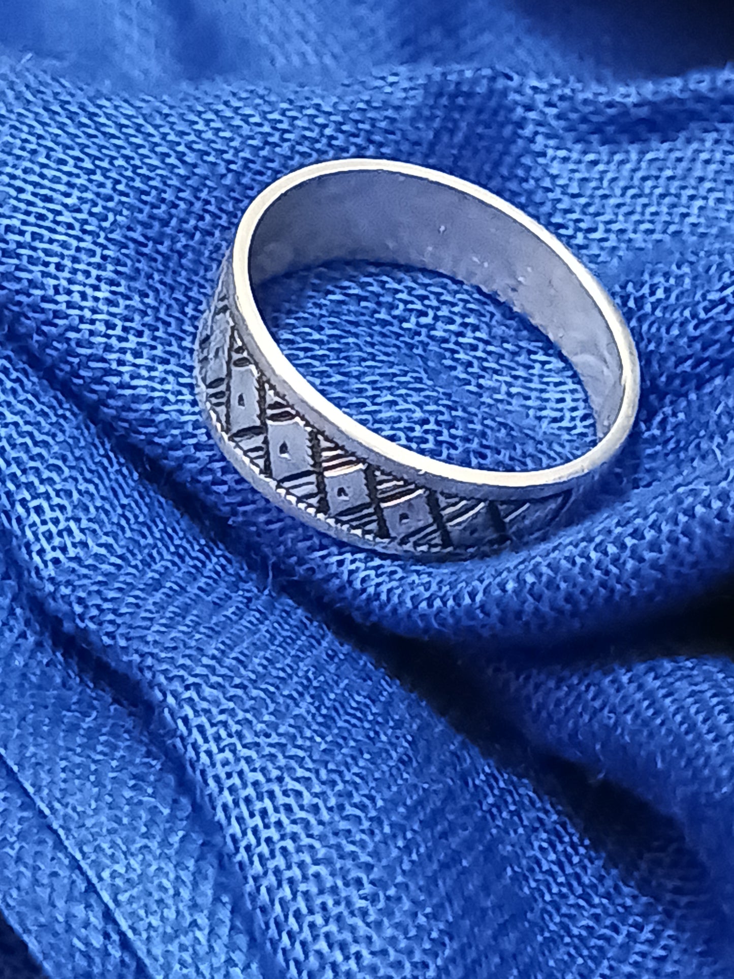 Bague touareg en argent massif