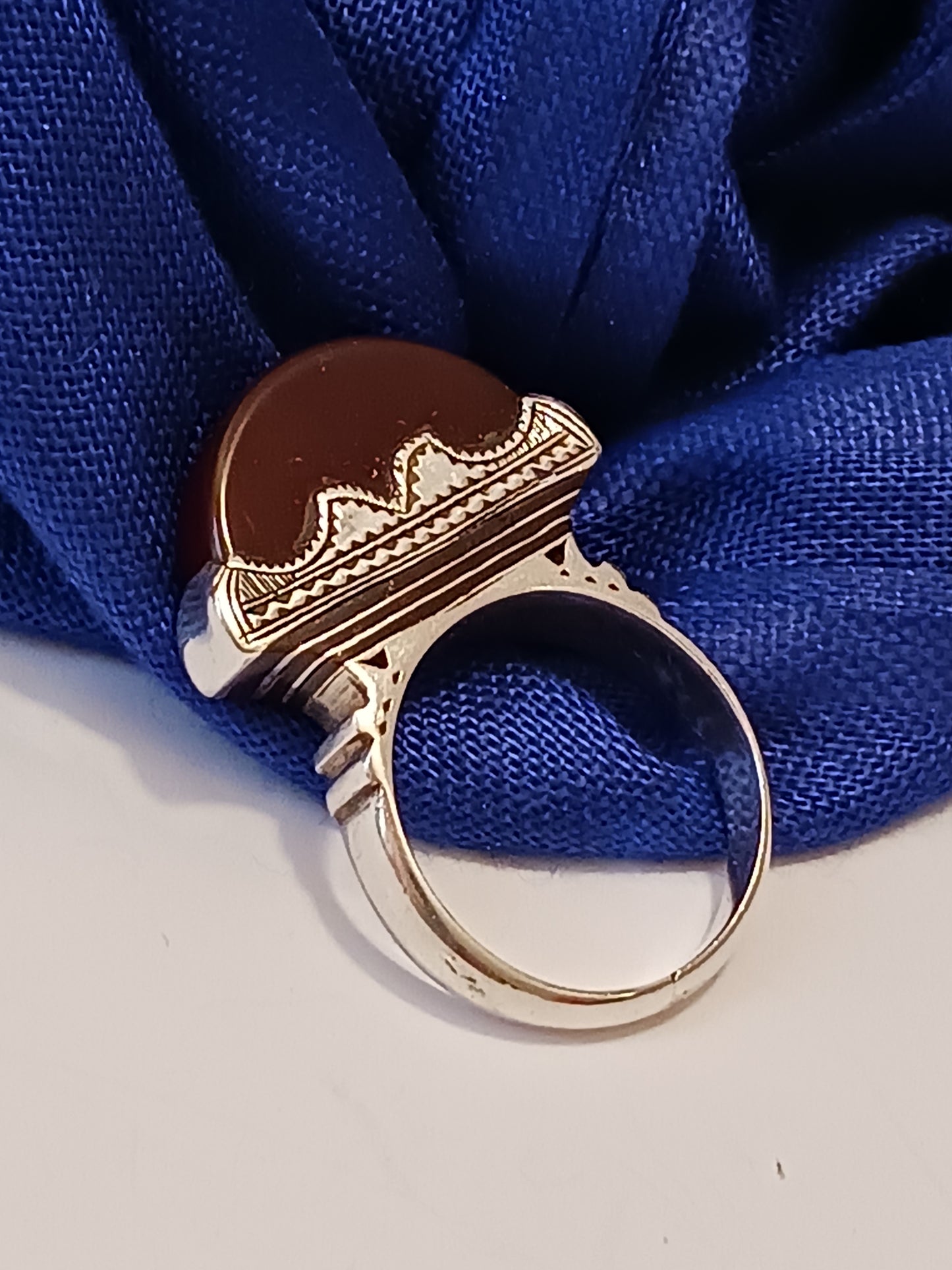 Bague touareg en argent massif