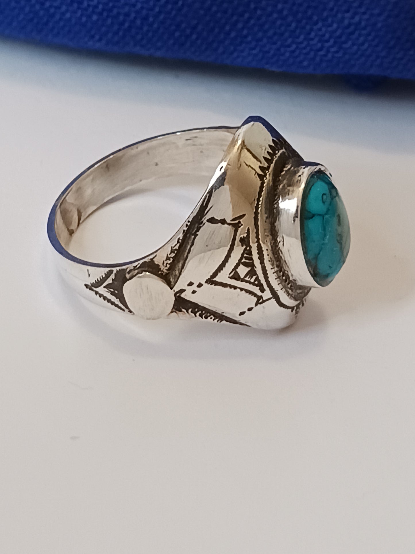 Bague touareg en argent massif