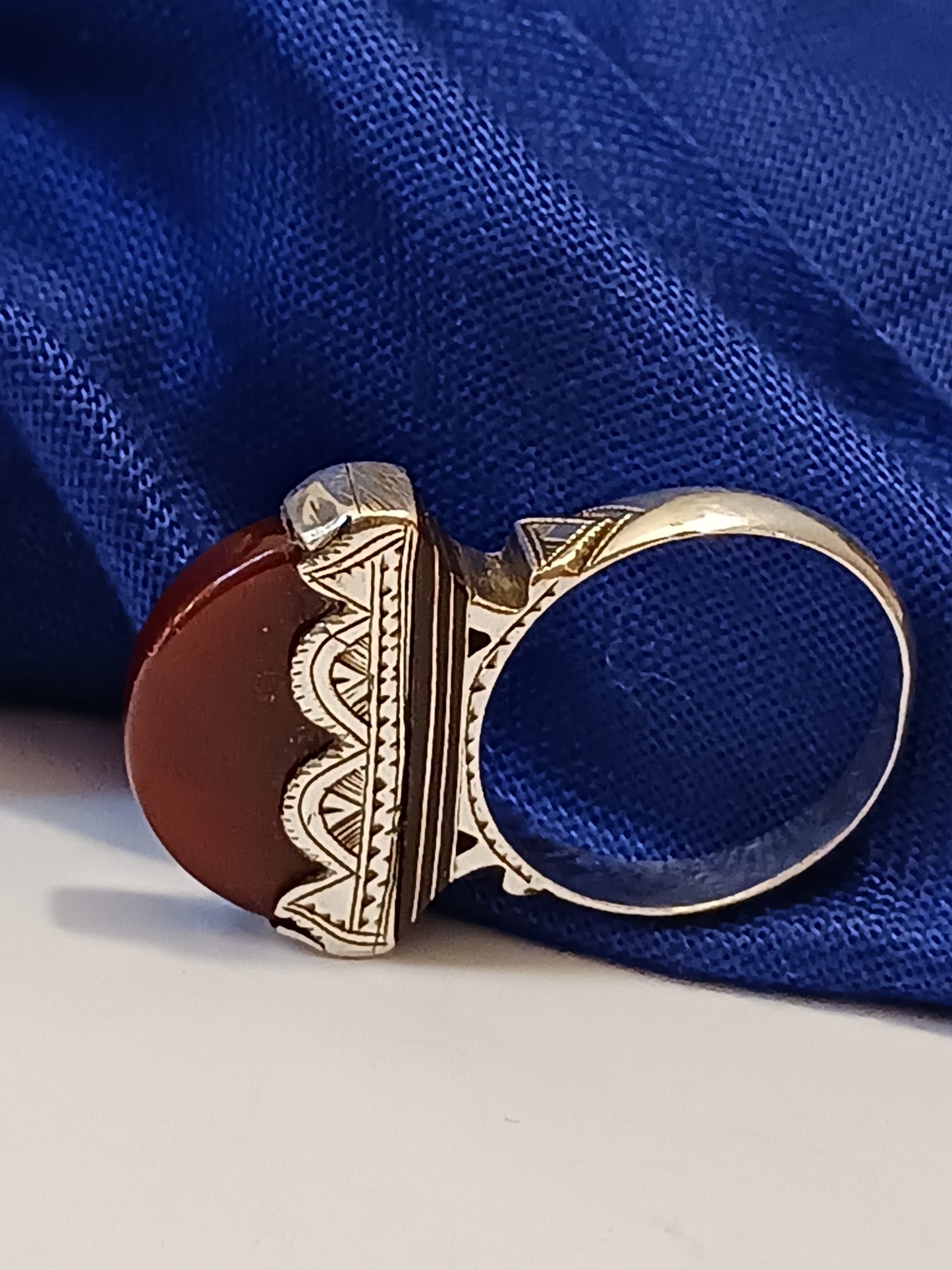 Bague touareg en argent massif
