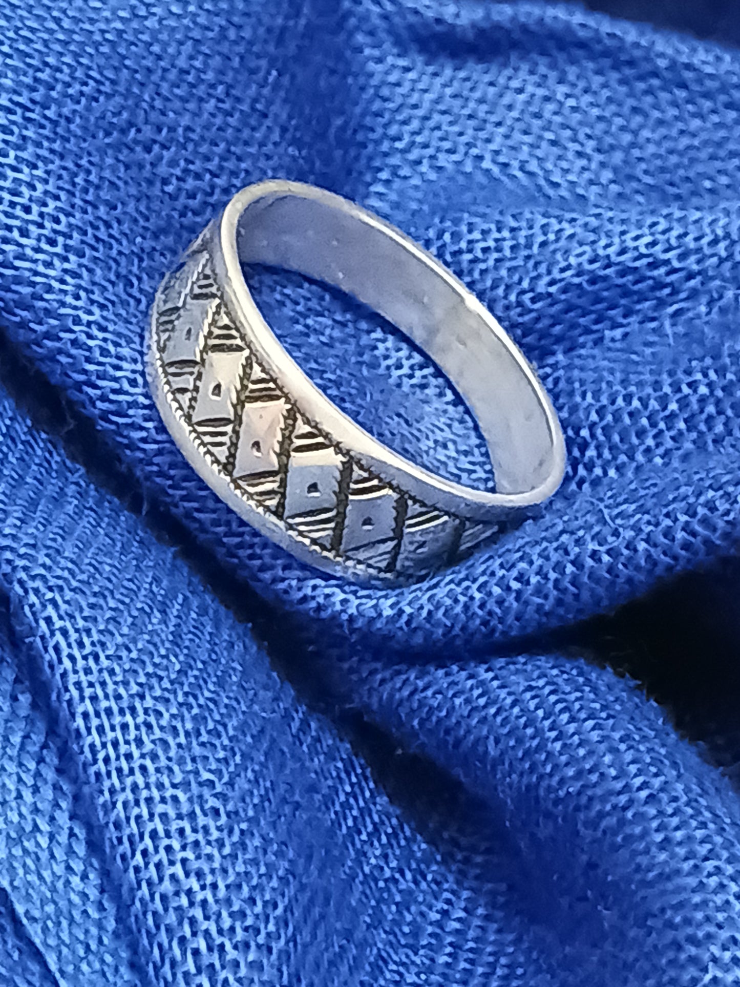Bague touareg en argent massif