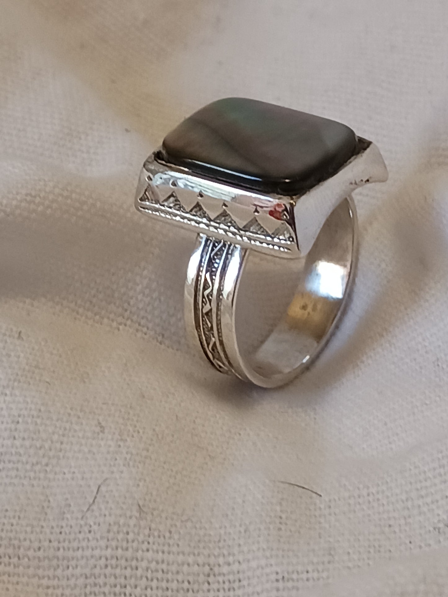 Bague touareg en argent massif