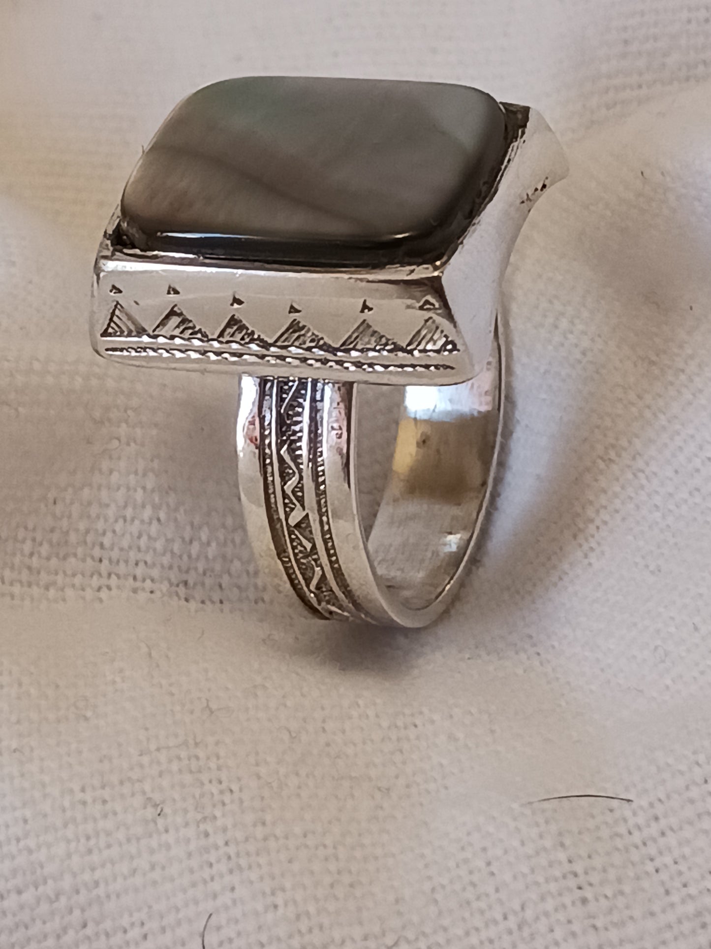 Bague touareg en argent massif