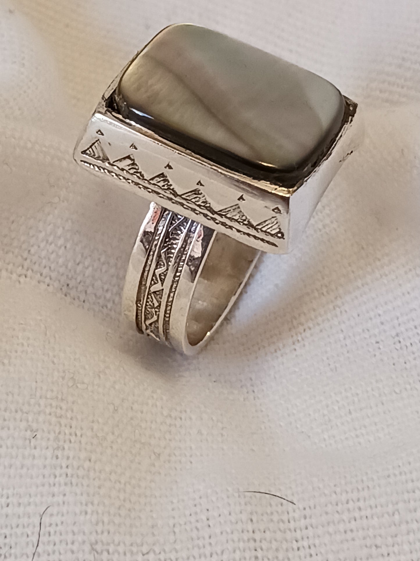 Bague touareg en argent massif
