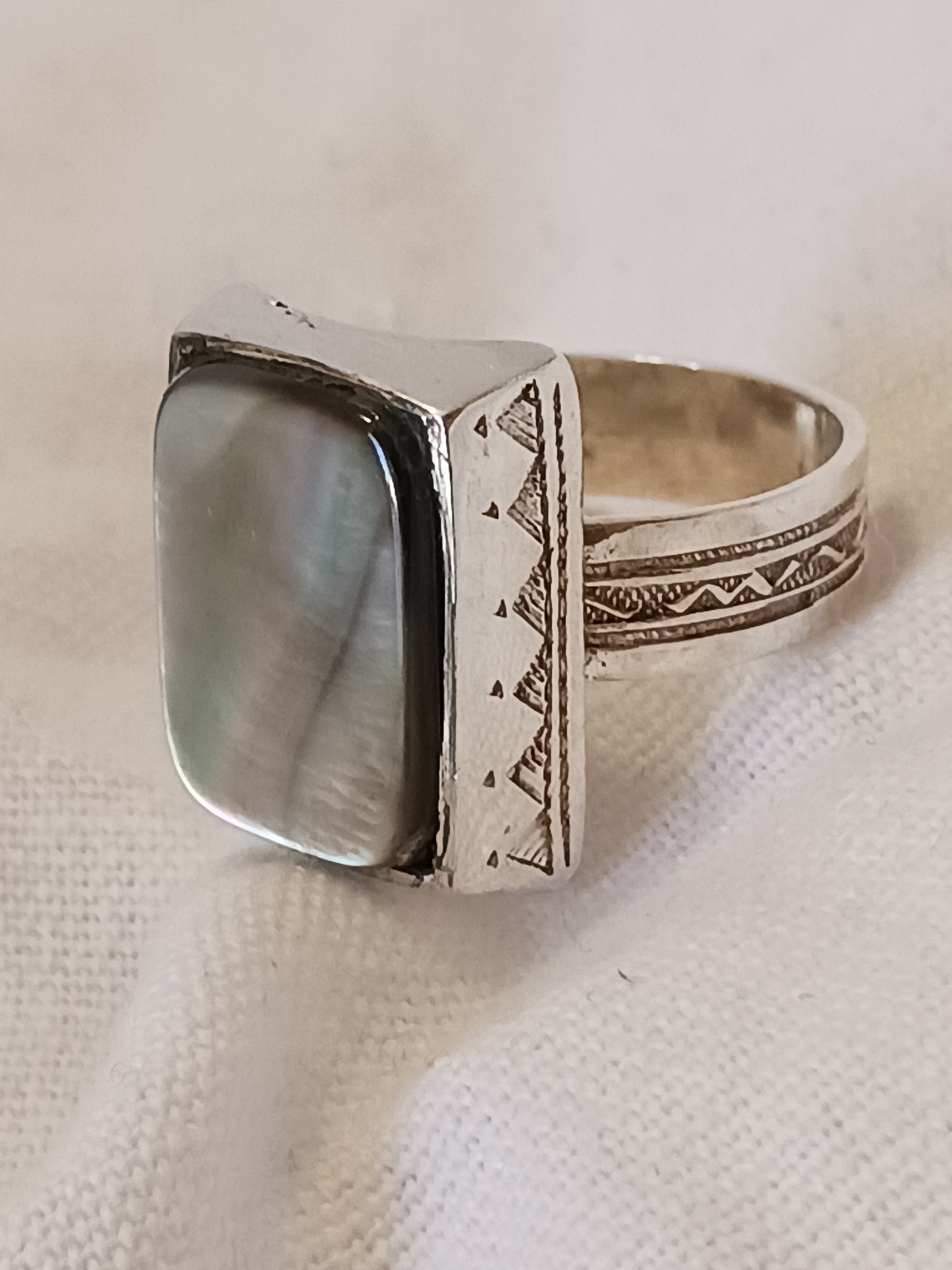 Bague touareg en argent massif