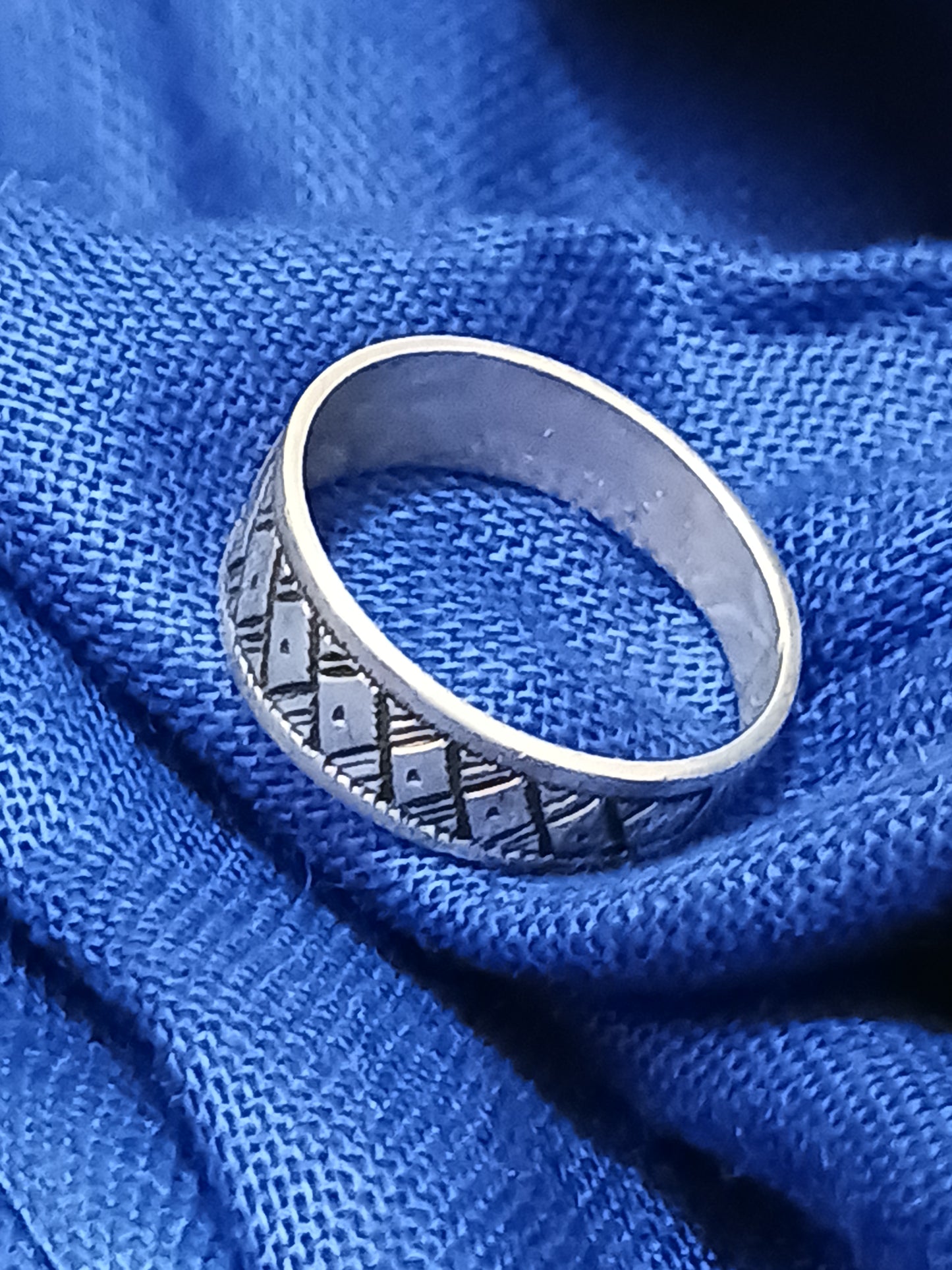 Bague touareg en argent massif