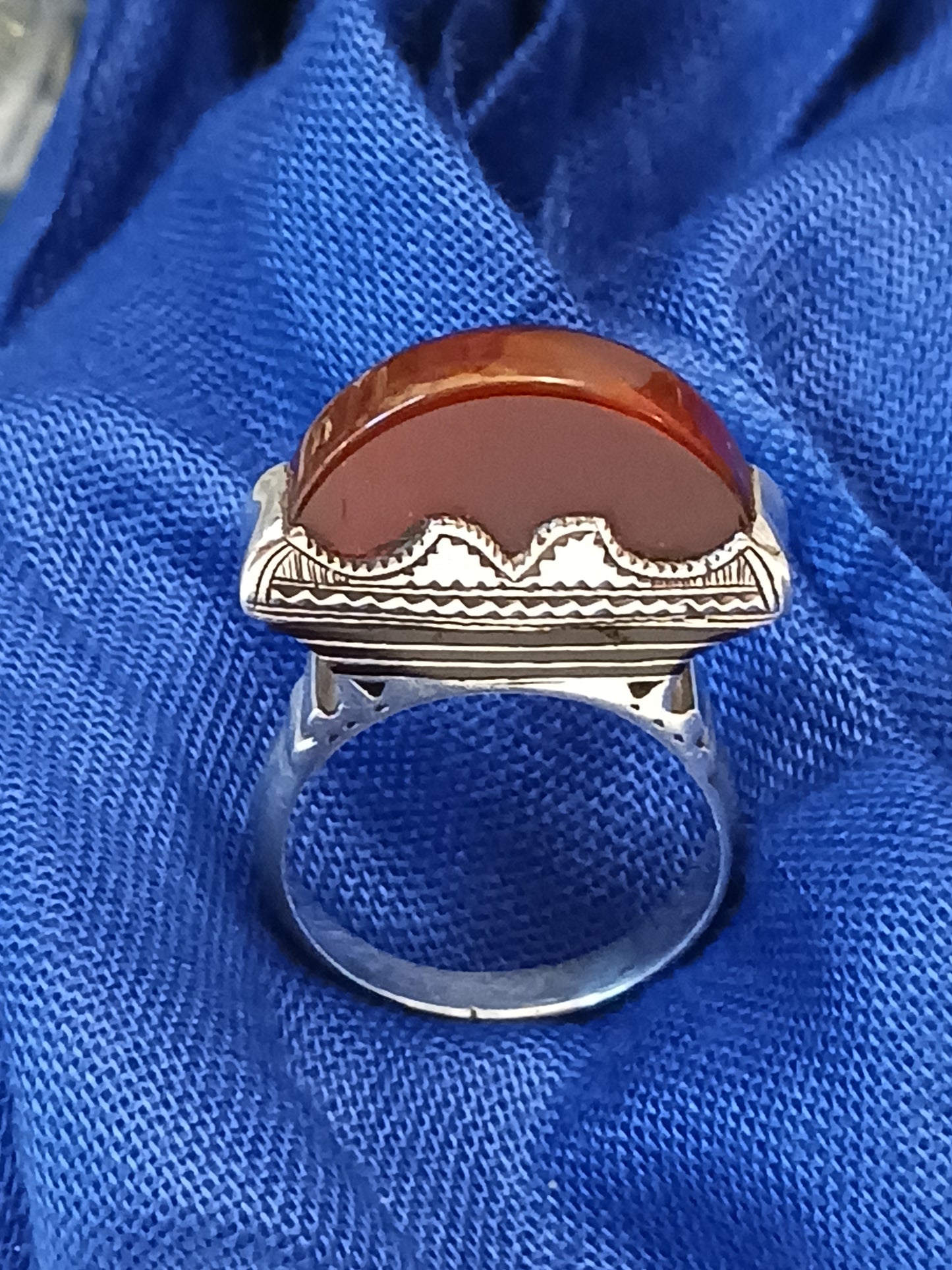 Bague touareg en argent massif