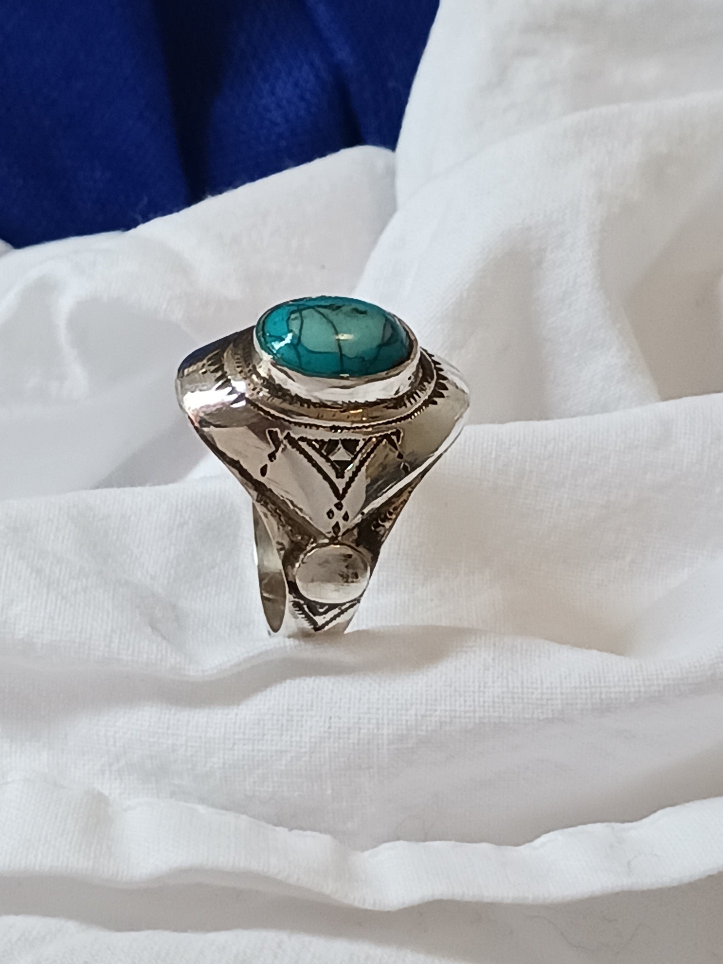 Bague touareg en argent massif