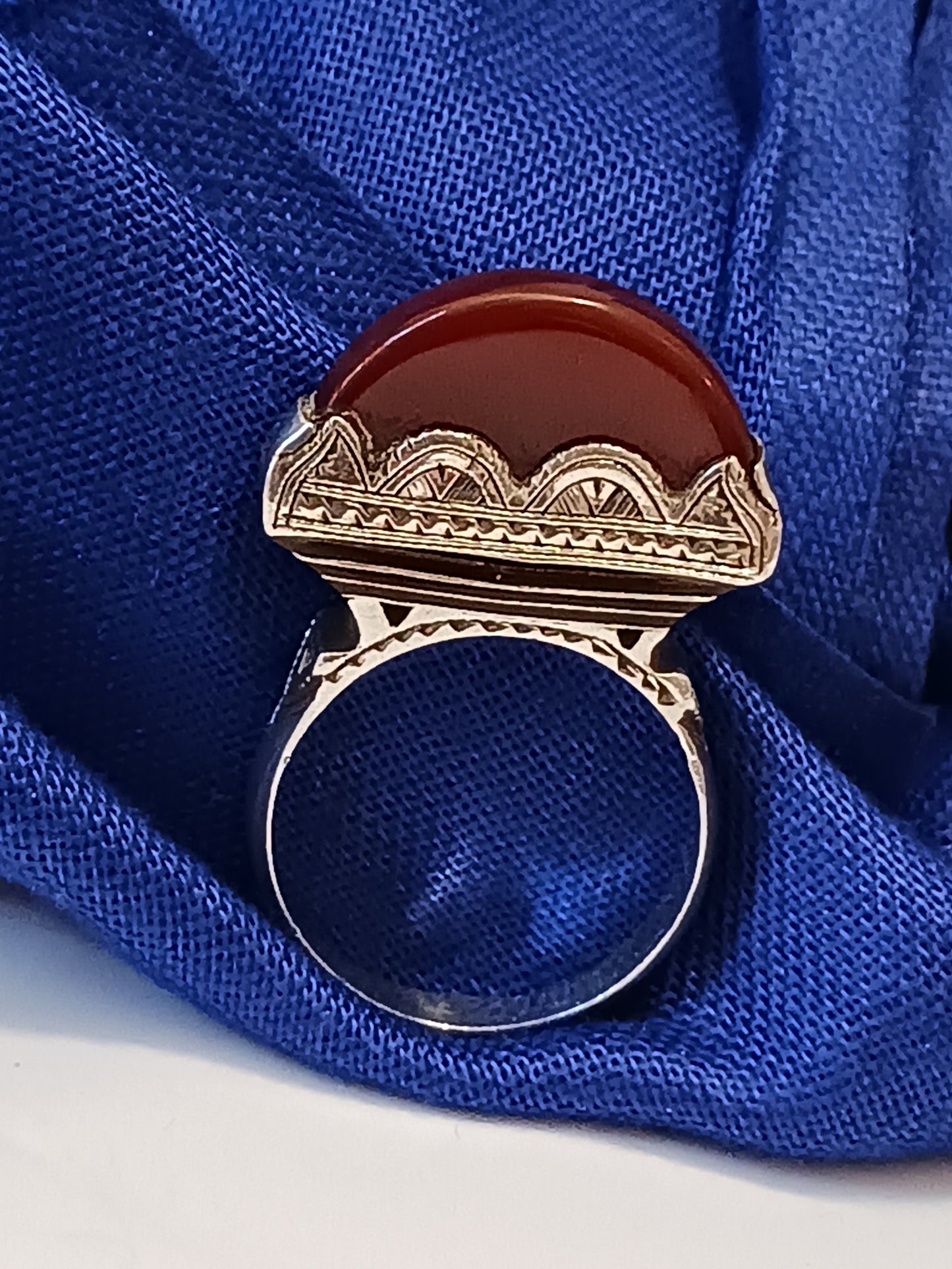 Bague touareg en argent massif