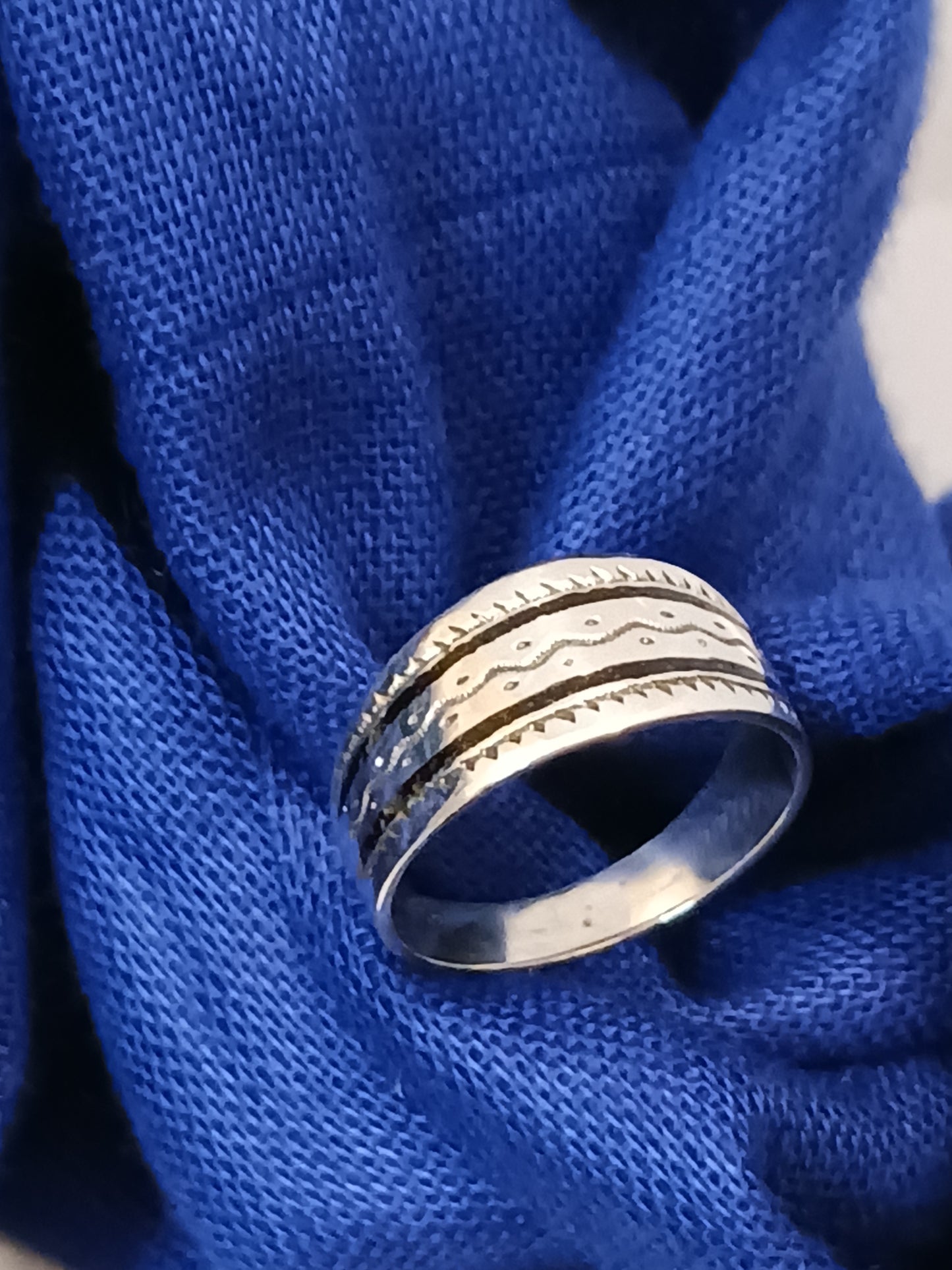 Bague touareg en argent massif