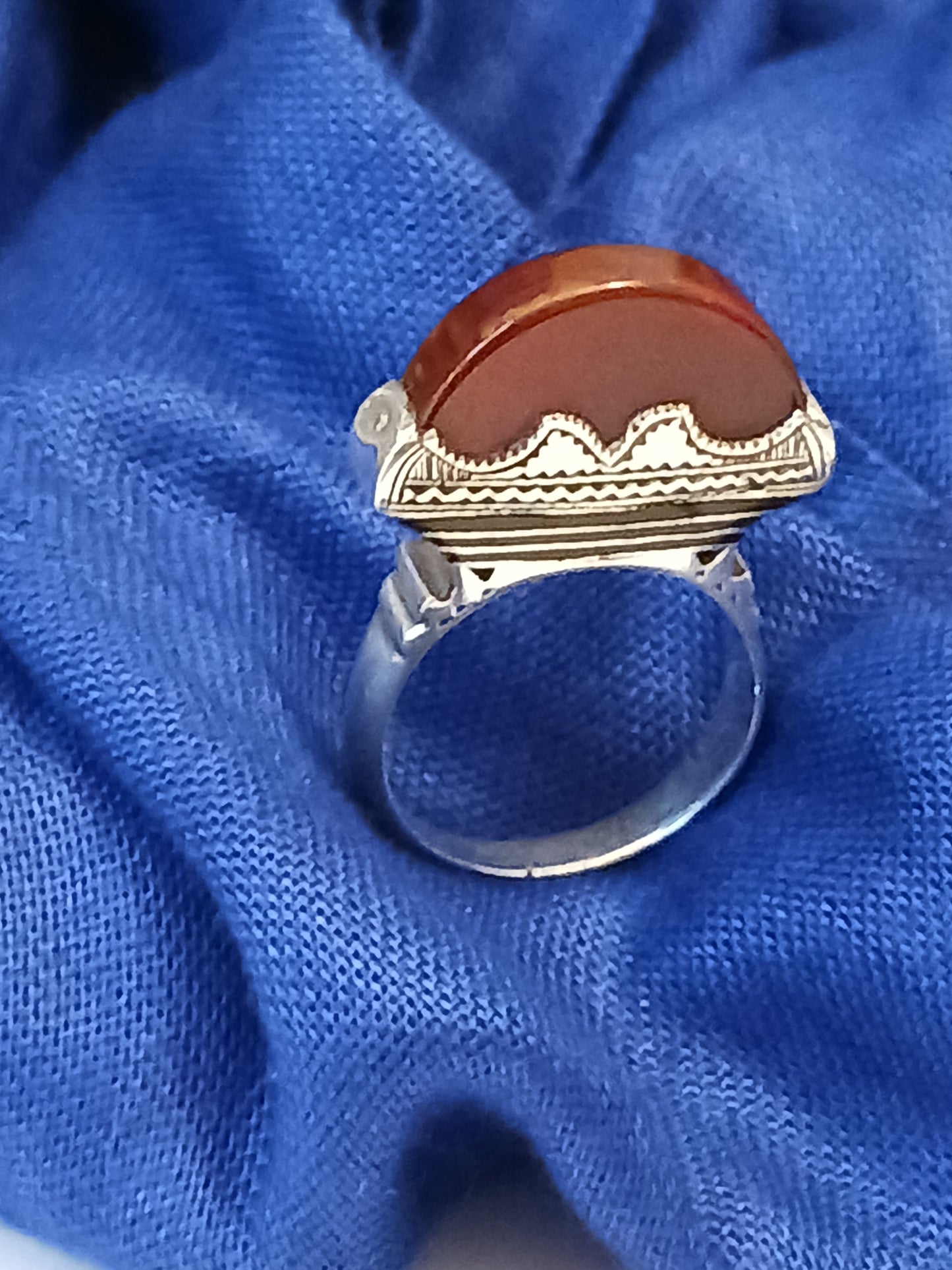 Bague touareg en argent massif