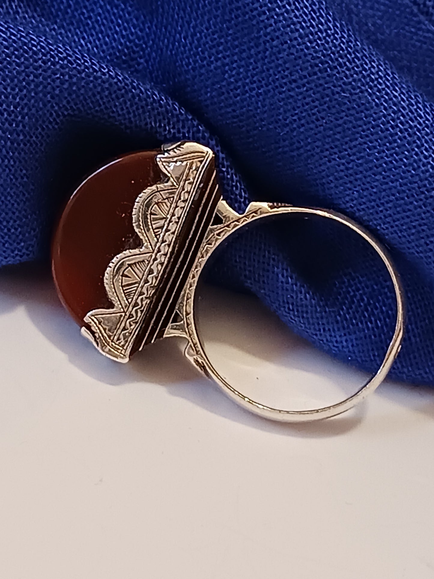 Bague touareg en argent massif