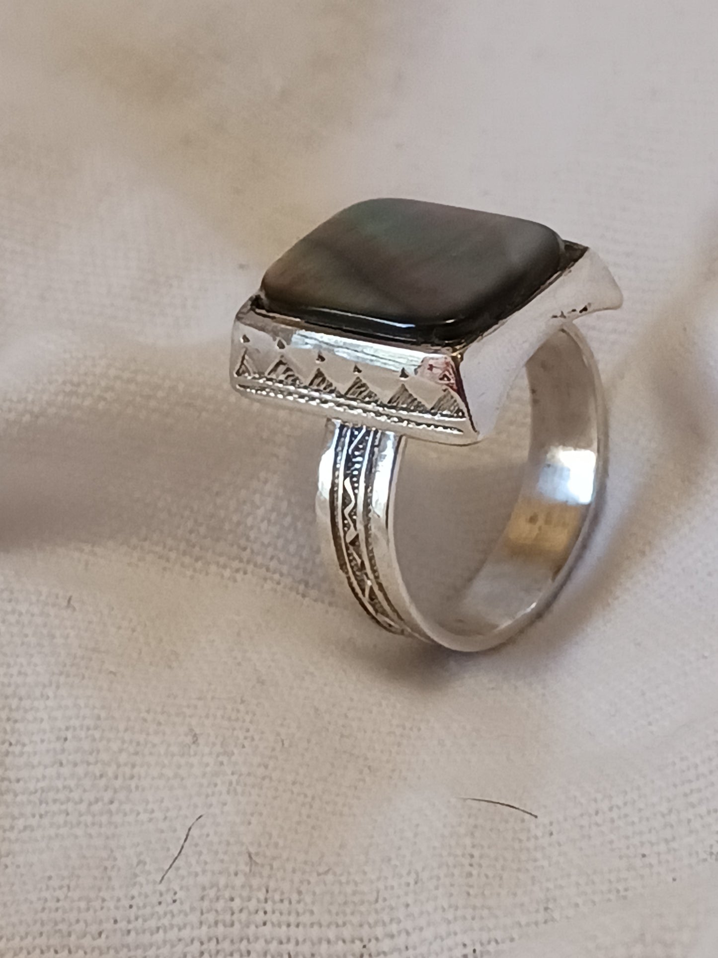 Bague touareg en argent massif