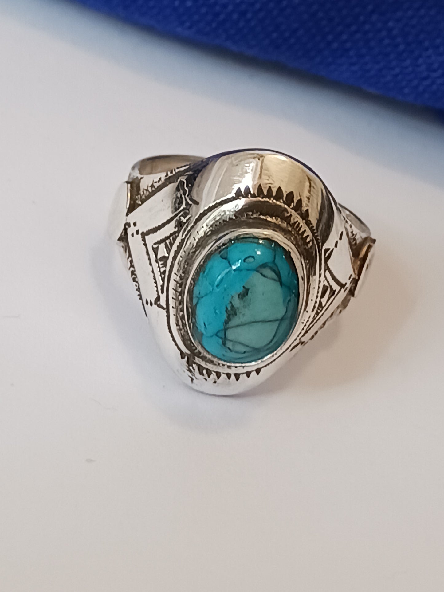 Bague touareg en argent massif