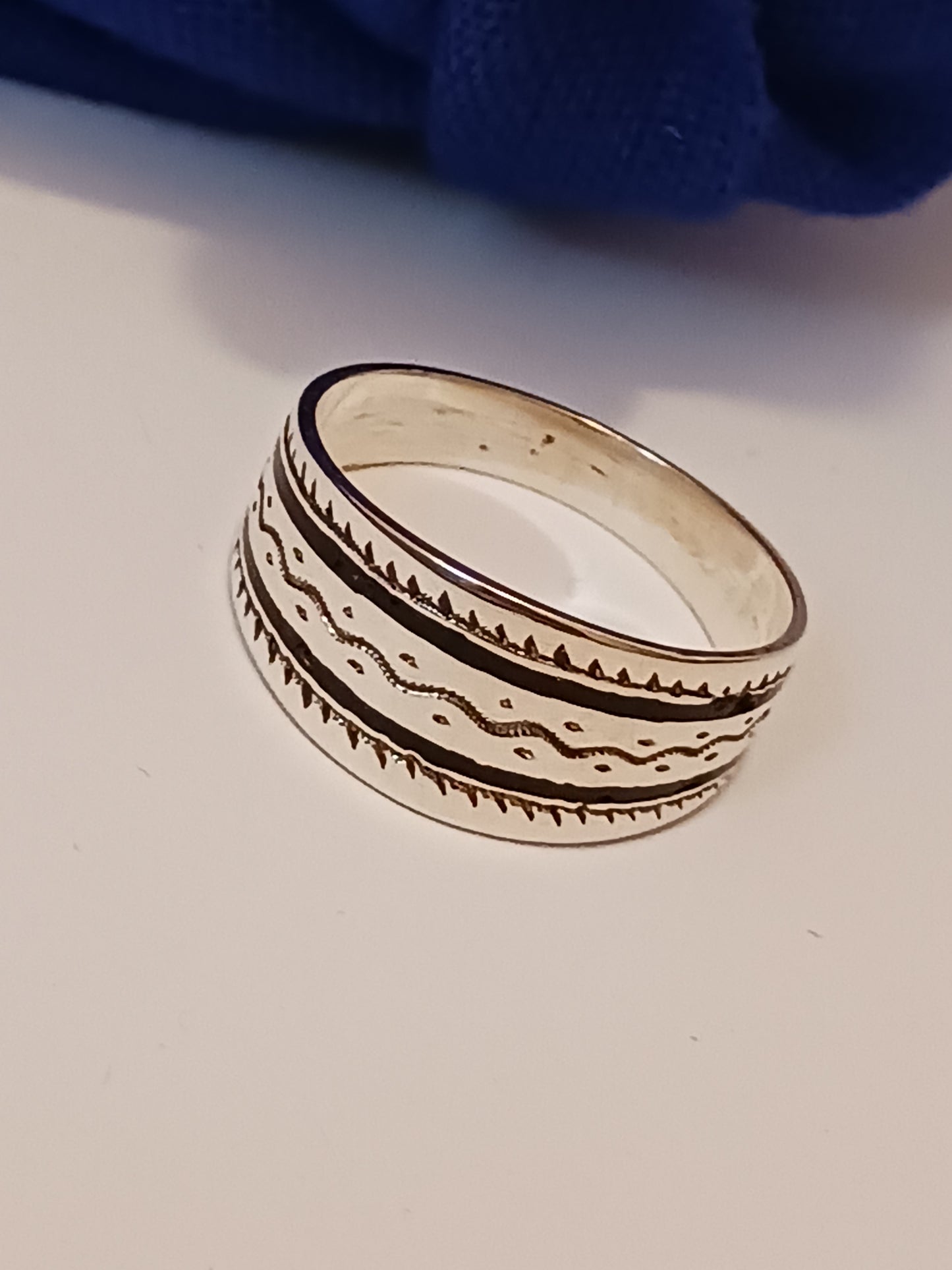 Bague touareg en argent massif