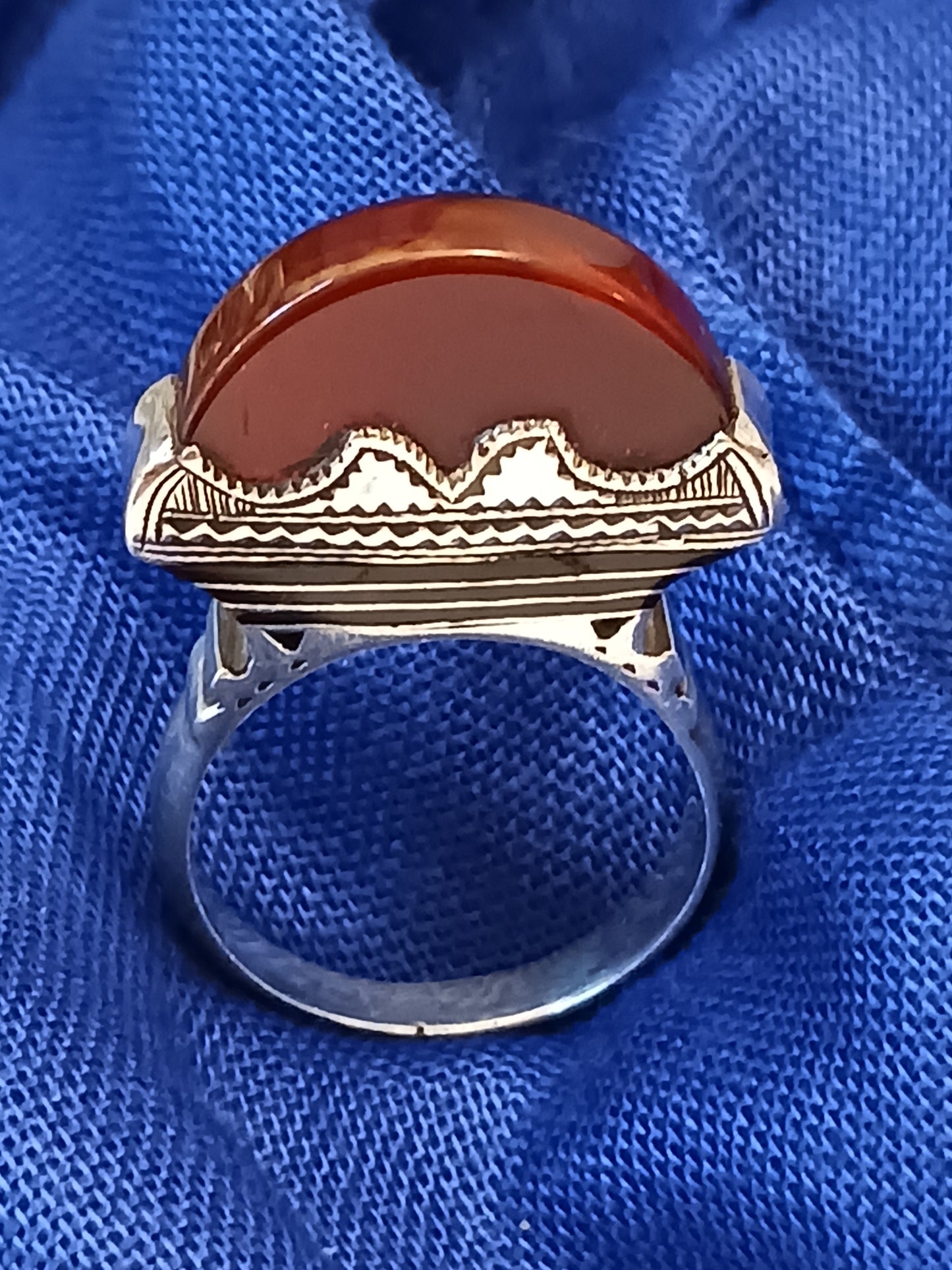 Bague touareg en argent massif