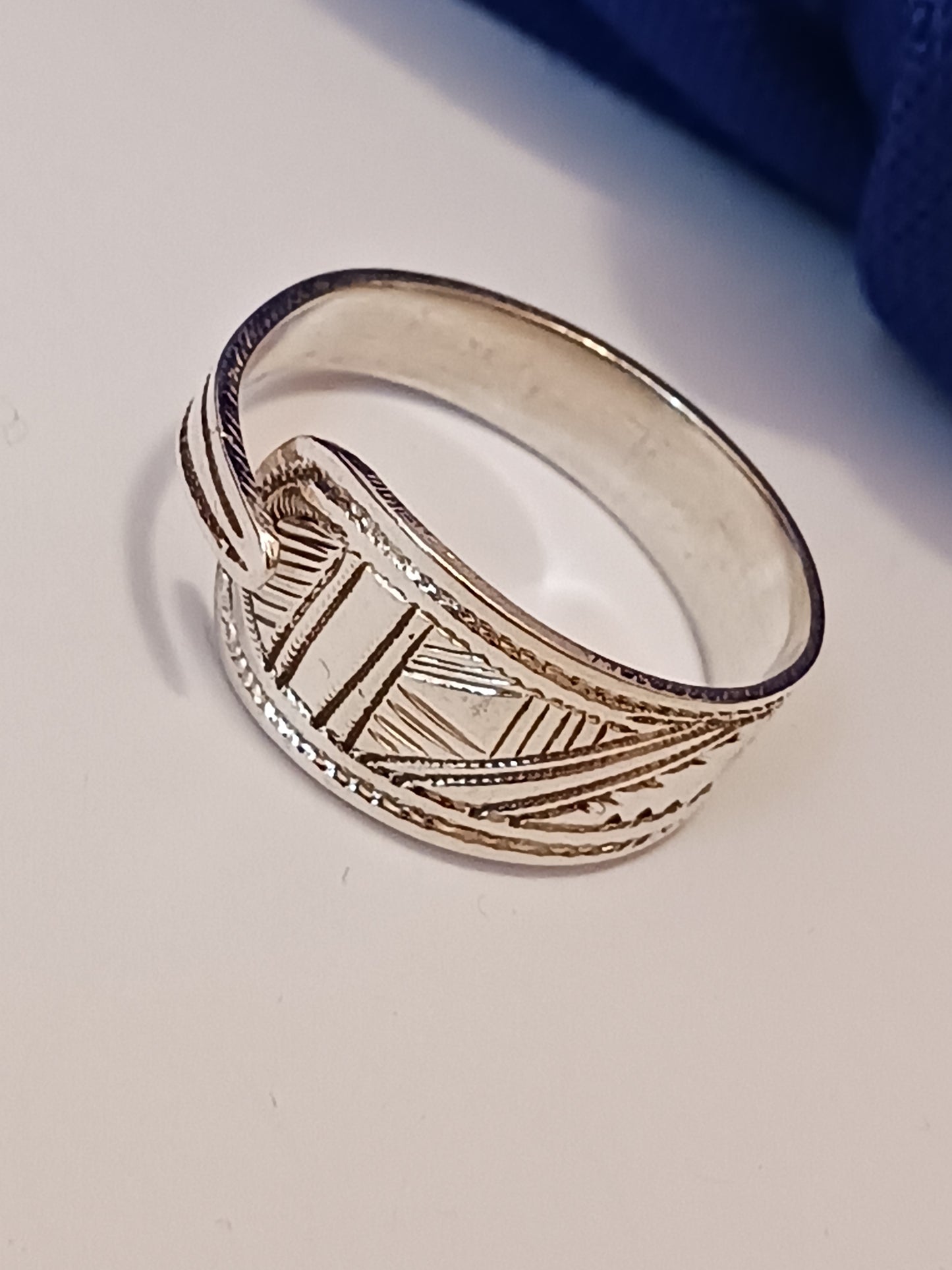 Bague touareg en argent massif