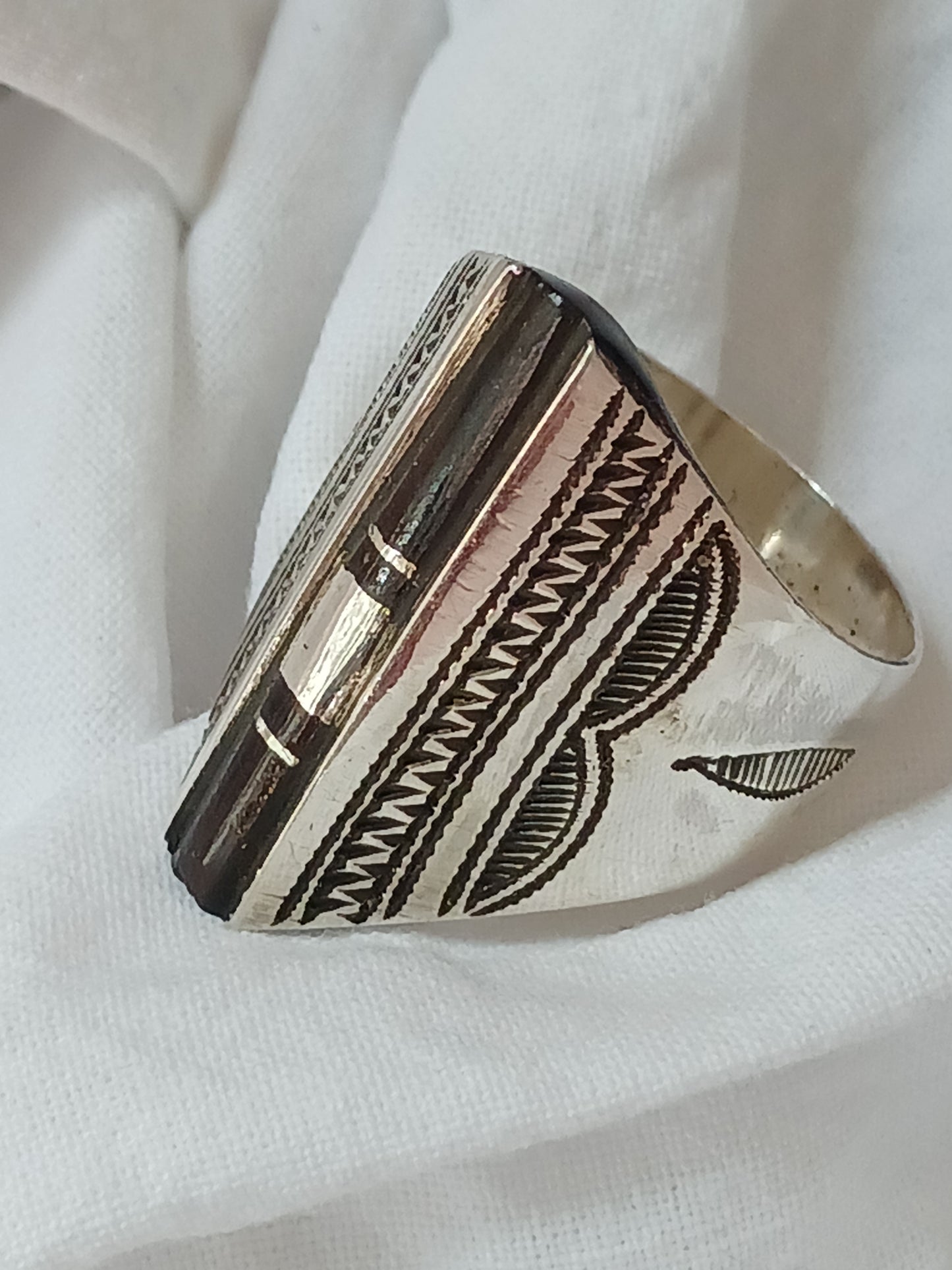 Bague touareg en argent massif