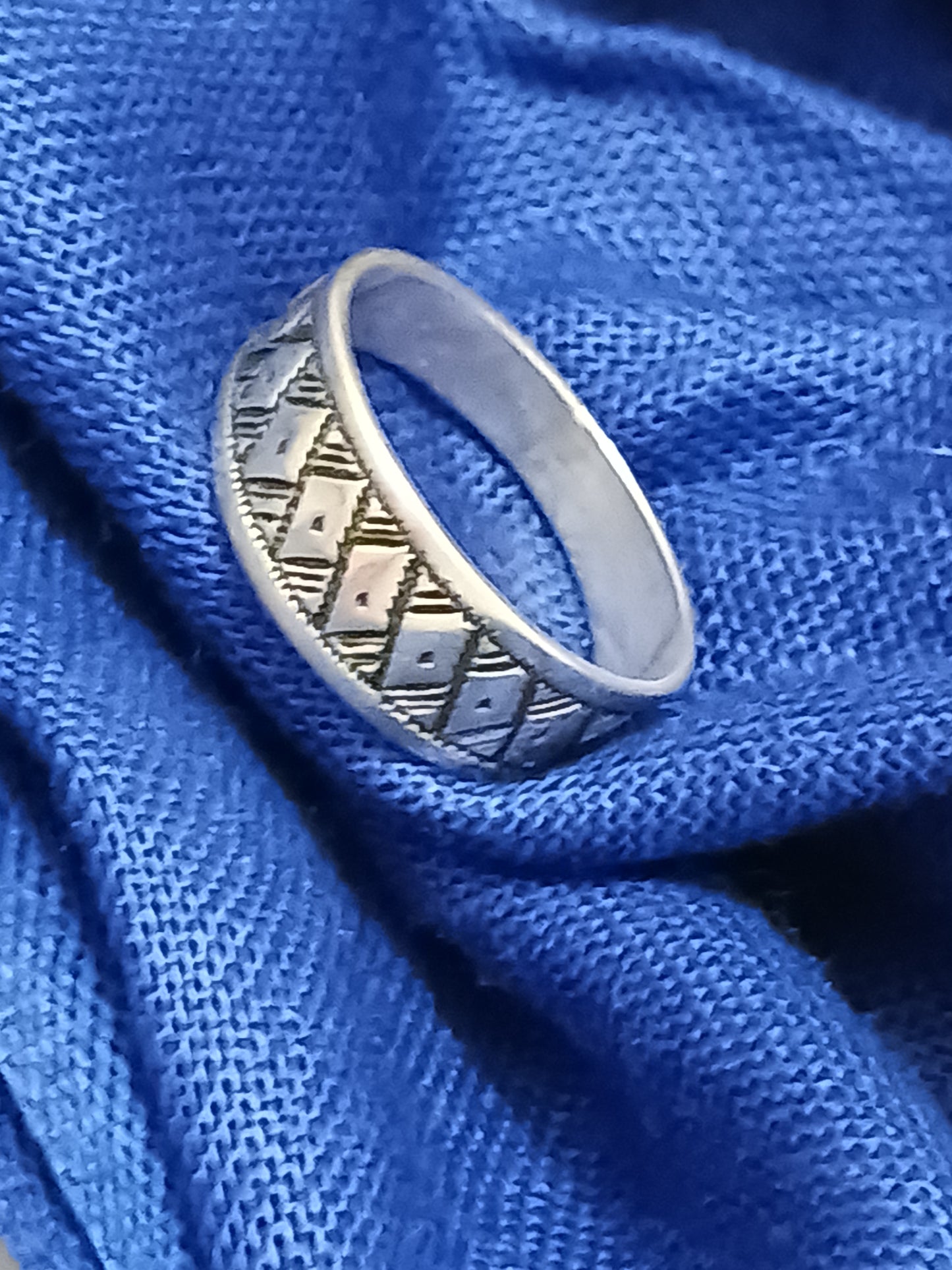 Bague touareg en argent massif