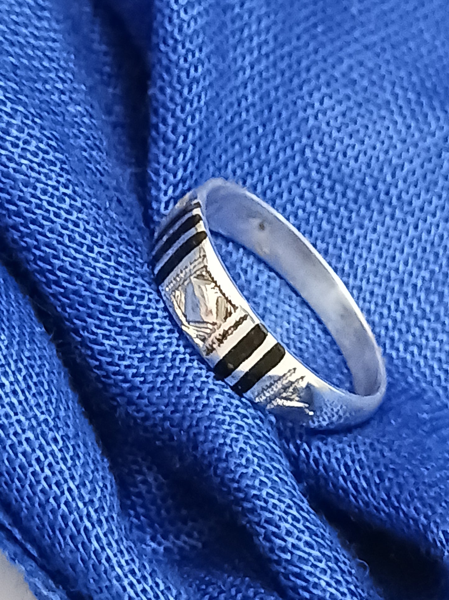 Bague touareg en argent massif