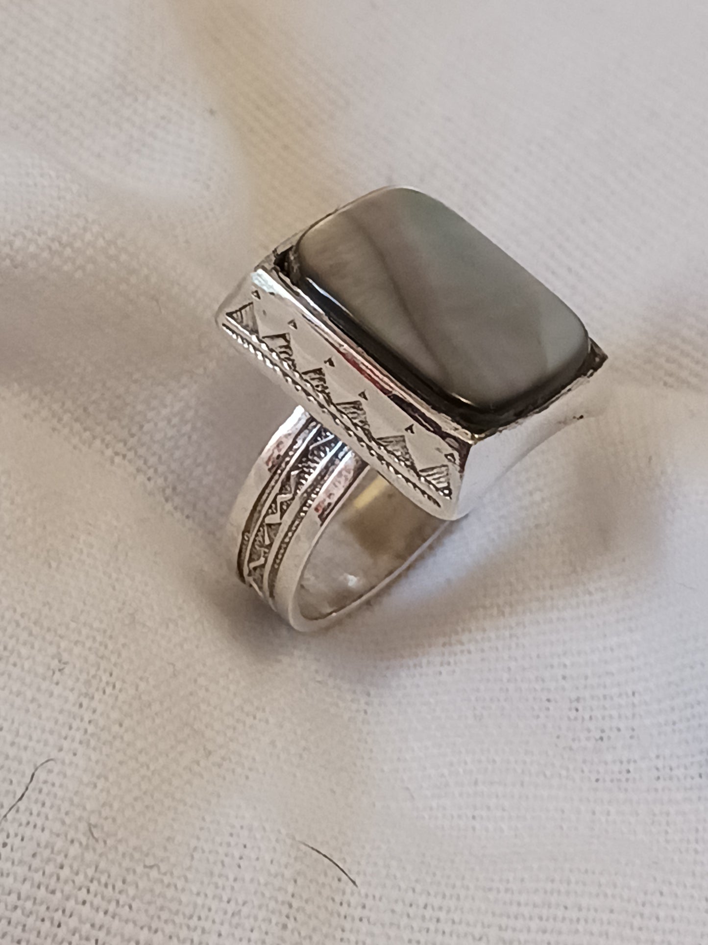 Bague touareg en argent massif
